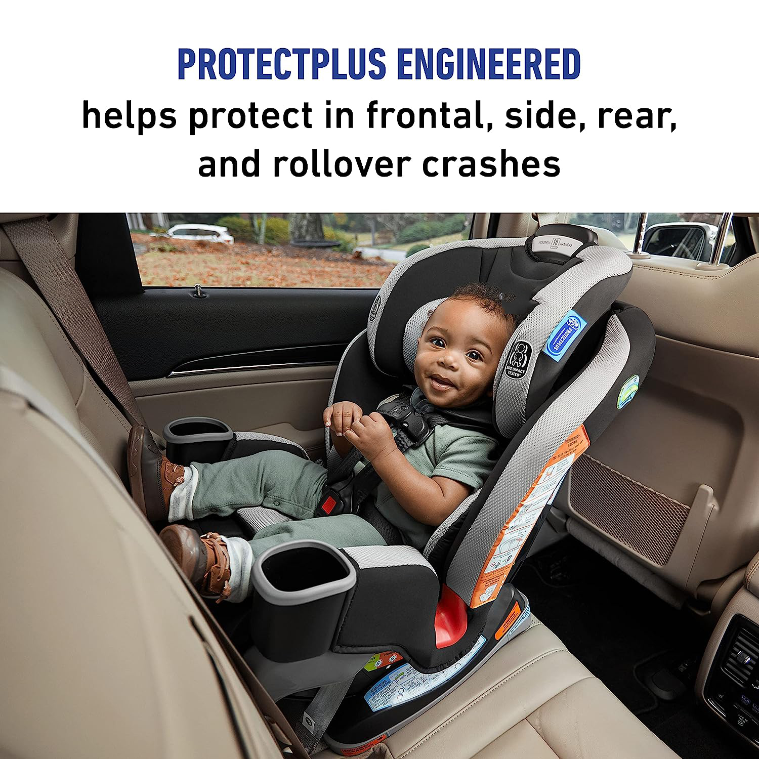 Extend2Fit Convertible Car Seat, Ride Rear Facing Longer with Extend2Fit, Gotham