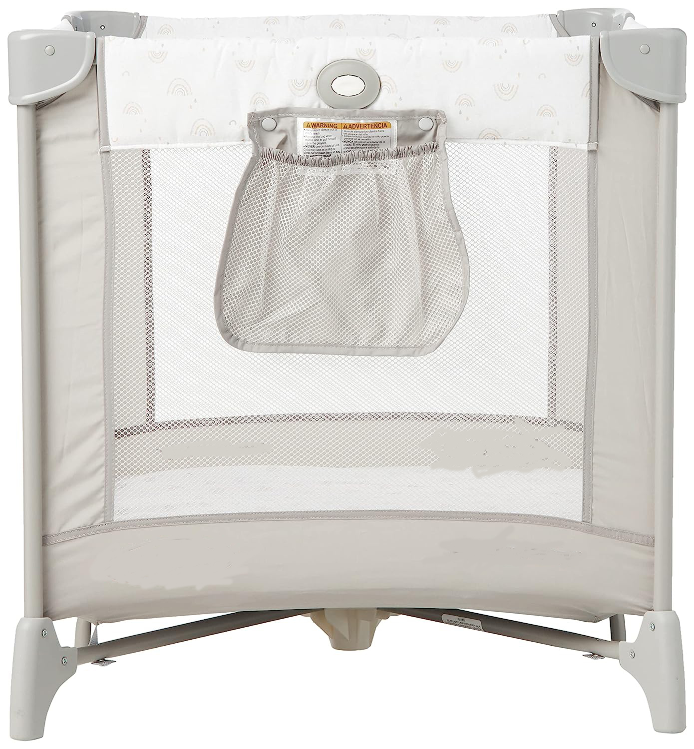 Pack and Play Portable Playard, Push Button Compact Fold, Carnival