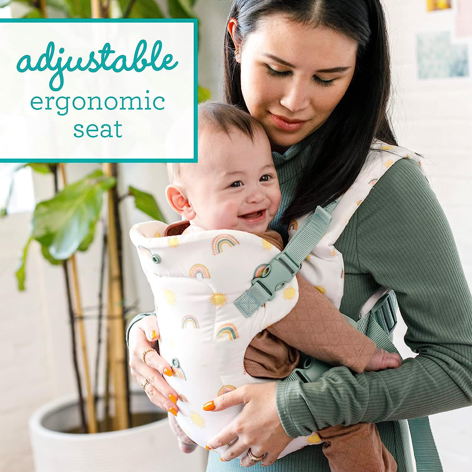 Advanced 4-in-1 Carrier - Ergonomic, convertible, face-in and face-out front and back carry for newborns and older babies 8-32 lbs