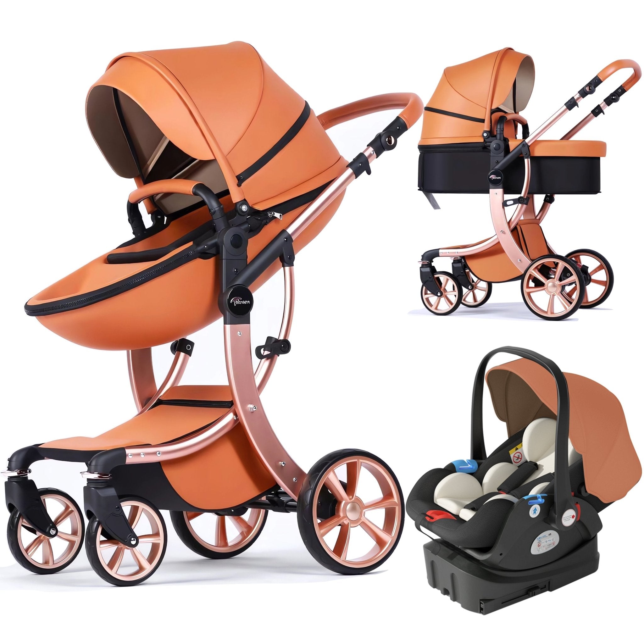 2023 Deluxe 3-in-1 Baby Stroller Combo Car Seat Travel System