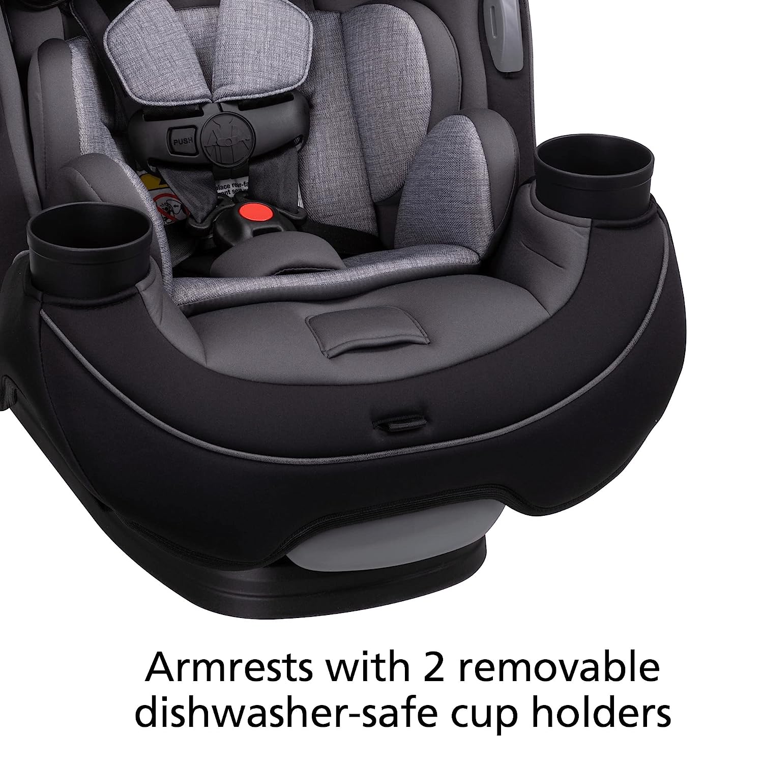 Safety 1st Grow and Go All-in-One Convertible Car Seat, Rear-facing 5-40 pounds, Forward-facing 22-65 pounds, and Belt-positioning booster 40-100 pounds, Carbon Wave