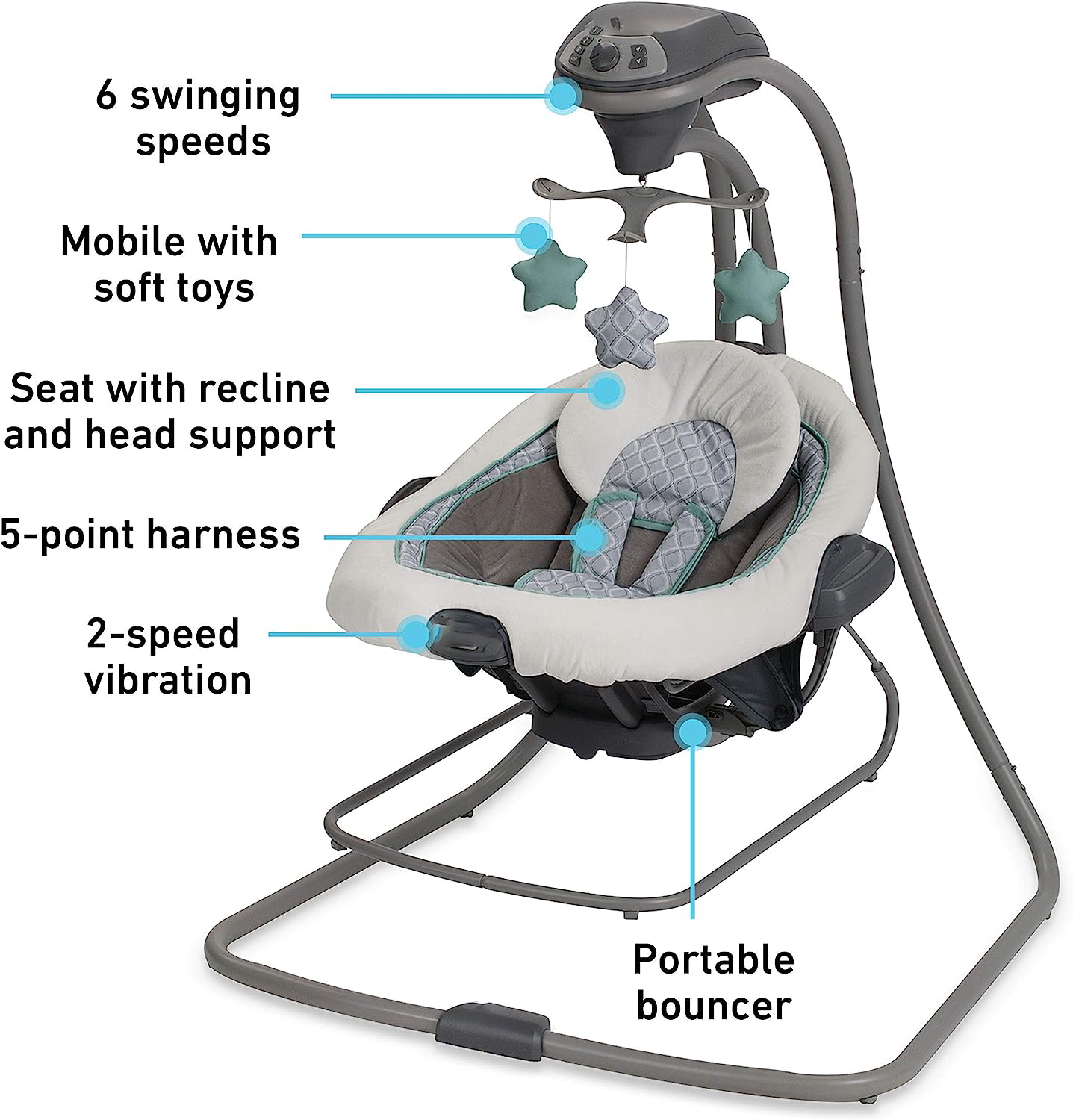 DuetConnect LX Swing and Bouncer, Redmond