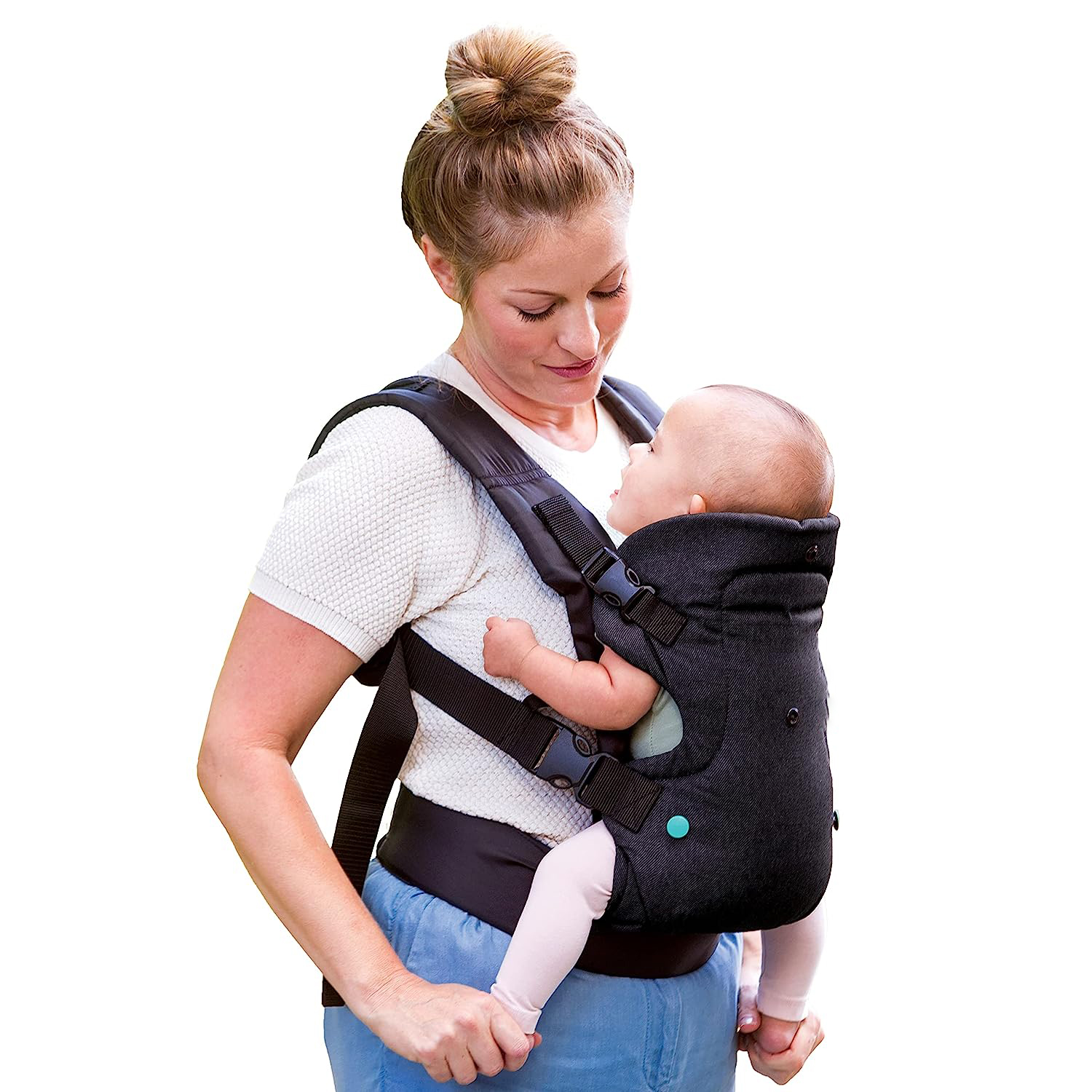 Advanced 4-in-1 Carrier - Ergonomic, convertible, face-in and face-out front and back carry for newborns and older babies 8-32 lbs