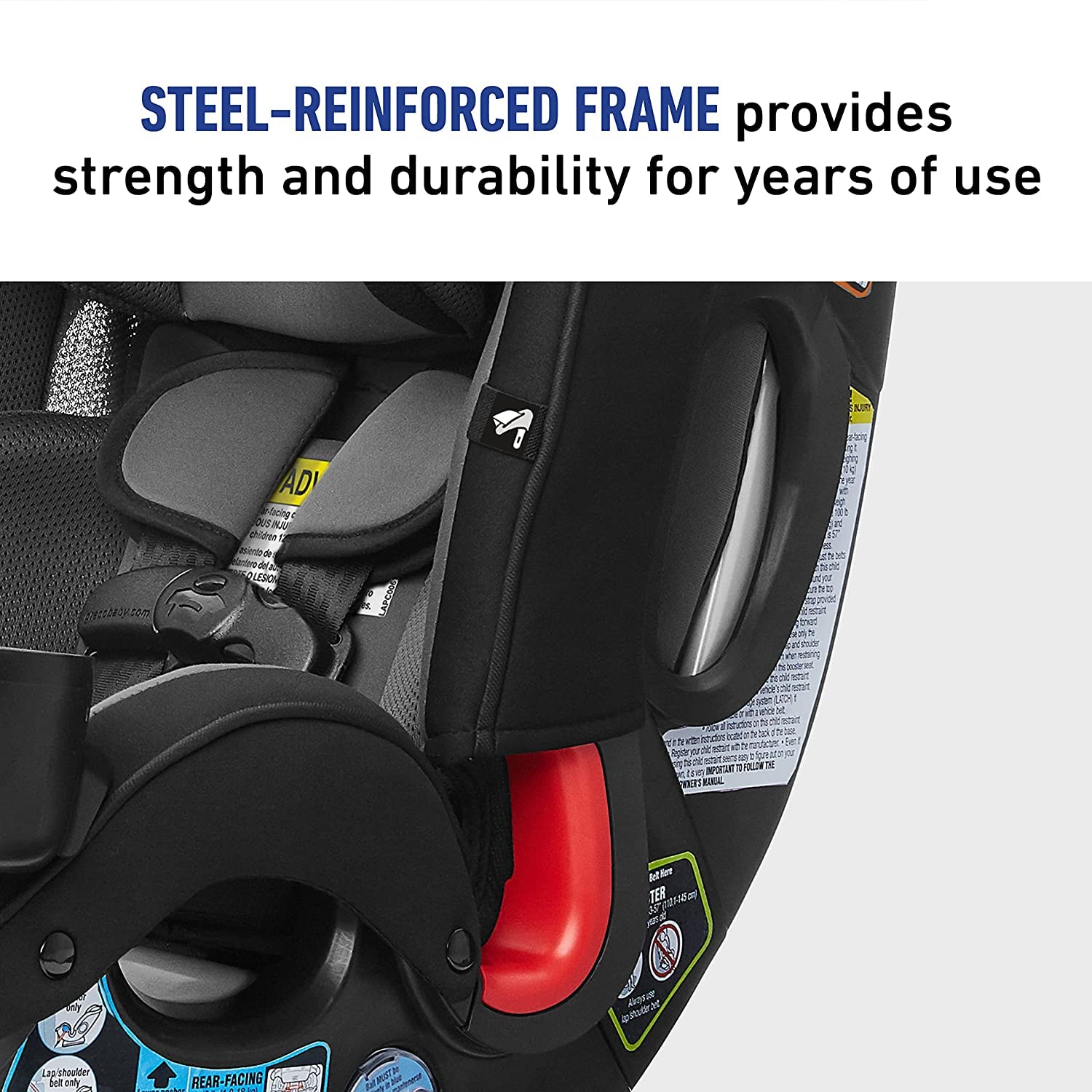 Slimfit 3 in 1 Car Seat -Slim & Comfy Design Saves Space in Your Back Seat, Darcie, One Size