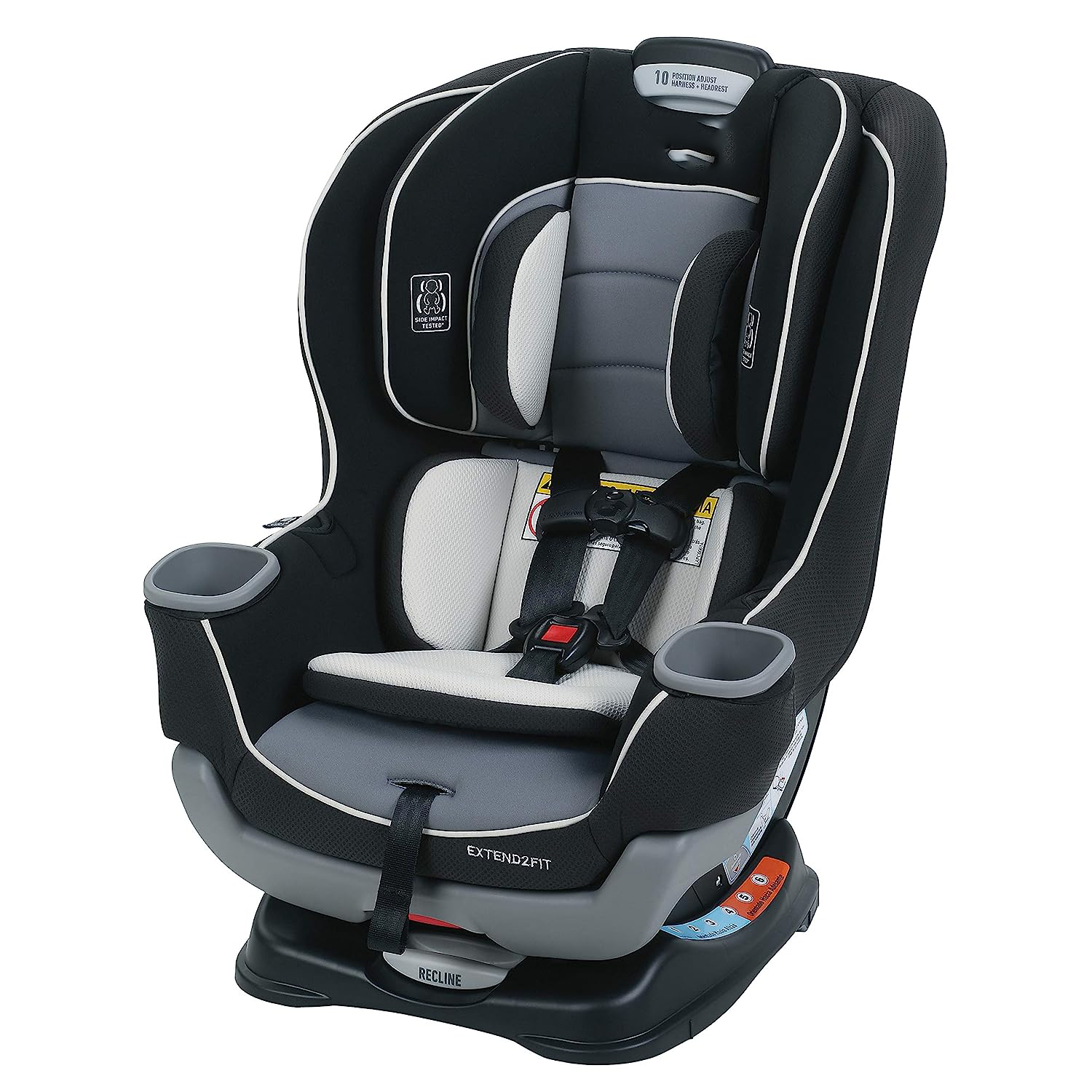 Extend2Fit Convertible Car Seat, Ride Rear Facing Longer with Extend2Fit, Gotham