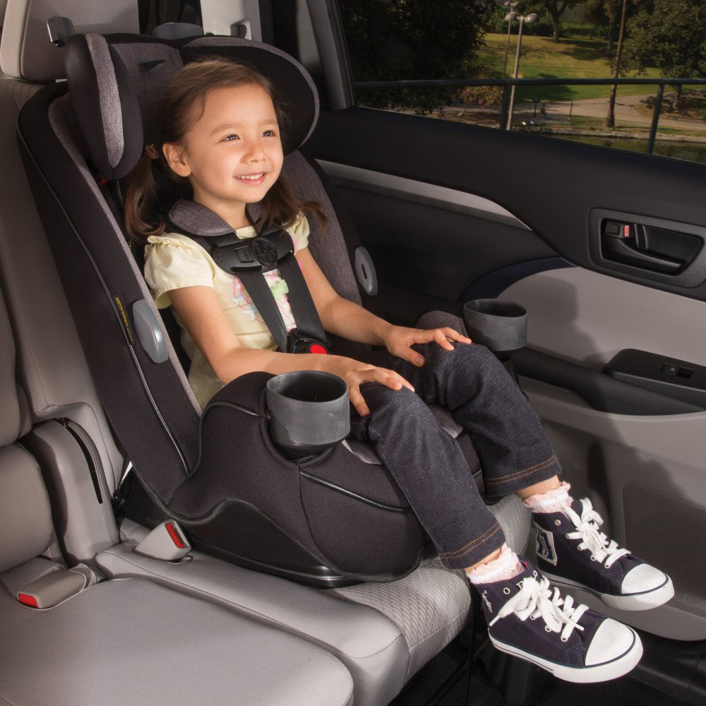 Safety 1st Grow and Go All-in-One Convertible Car Seat, Rear-facing 5-40 pounds, Forward-facing 22-65 pounds, and Belt-positioning booster 40-100 pounds, Carbon Wave