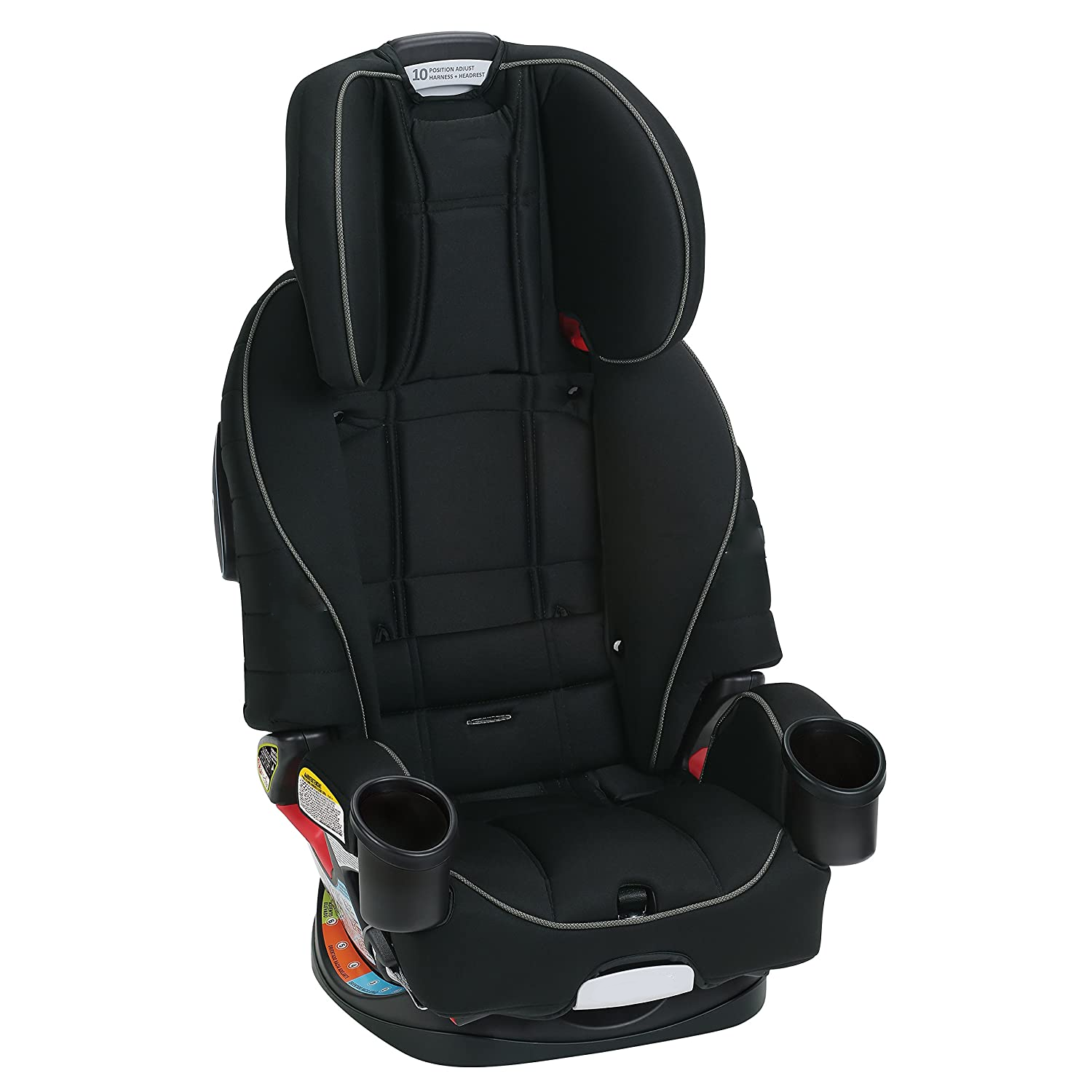 4Ever DLX 4 in 1 Car Seat, Infant to Toddler Car Seat, with 10 Years of Use, Zagg 1 Count (Pack of 1)