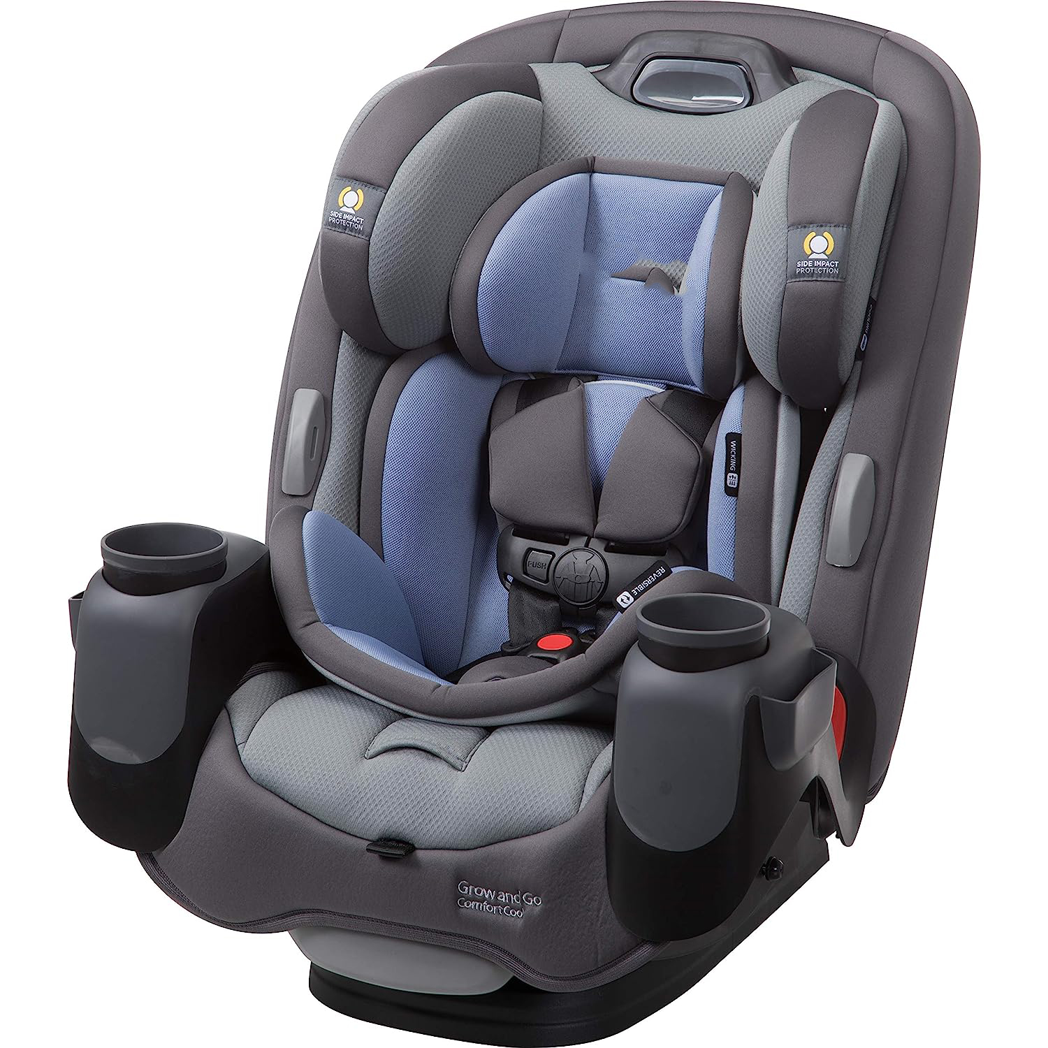 Safety 1st Grow and Go All-in-One Convertible Car Seat, Rear-facing 5-40 pounds, Forward-facing 22-65 pounds, and Belt-positioning booster 40-100 pounds, Carbon Wave