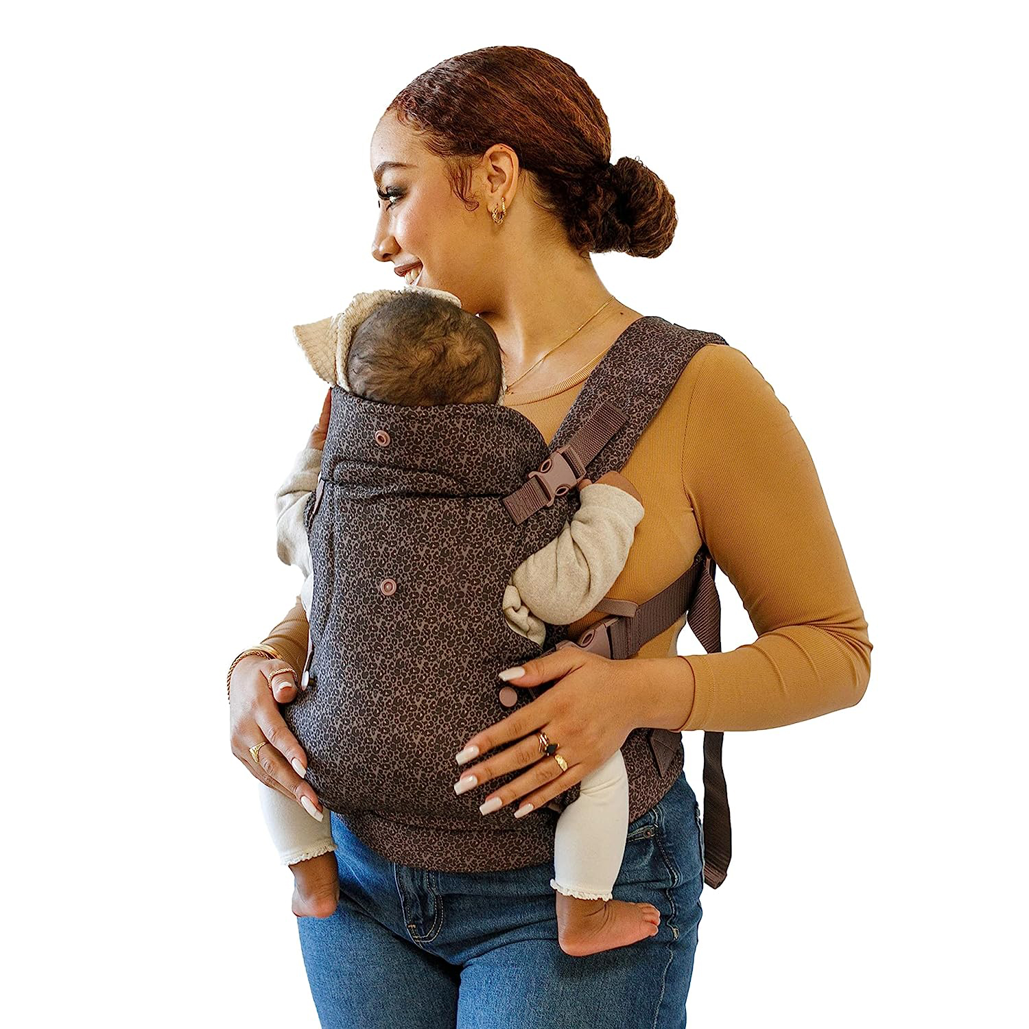 Advanced 4-in-1 Carrier - Ergonomic, convertible, face-in and face-out front and back carry for newborns and older babies 8-32 lbs