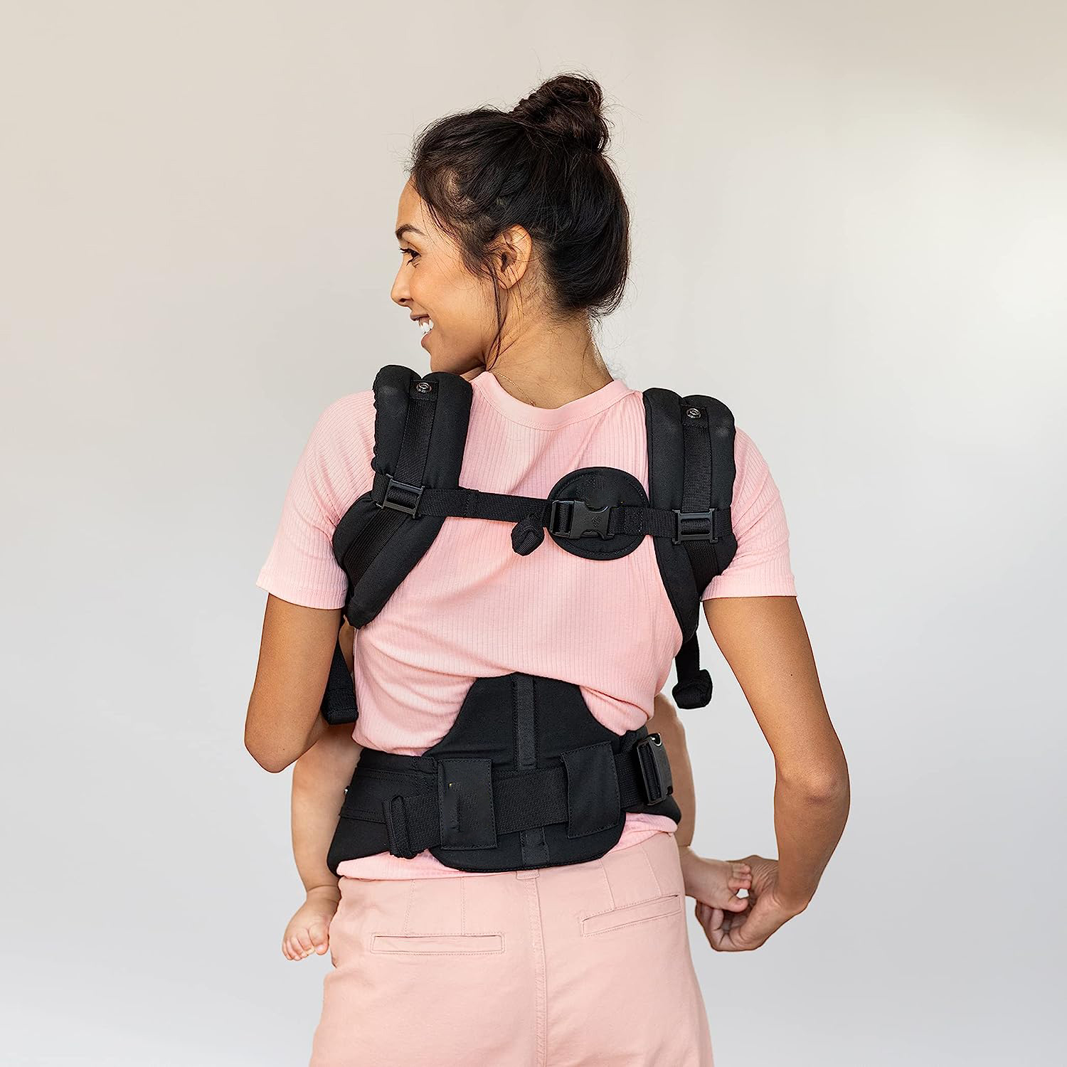 Complete All Seasons Ergonomic 6-in-1 Baby Carrier Newborn to Toddler - with Lumbar Support - for Children 7-45 Pounds - 360 Degree Baby Wearing - Inward & Outward Facing - Stone