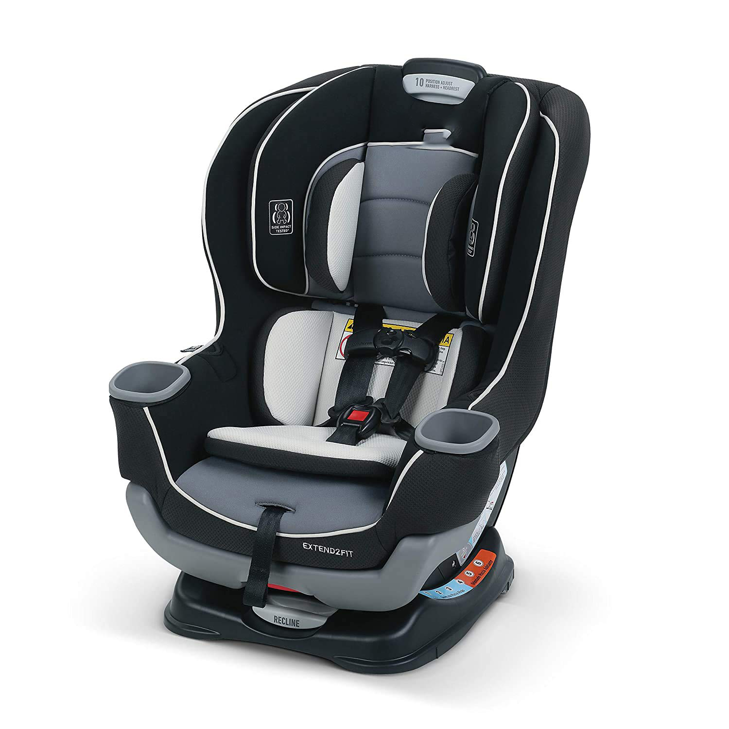Extend2Fit Convertible Car Seat, Ride Rear Facing Longer with Extend2Fit, Gotham