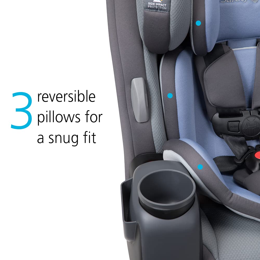 Safety 1st Grow and Go All-in-One Convertible Car Seat, Rear-facing 5-40 pounds, Forward-facing 22-65 pounds, and Belt-positioning booster 40-100 pounds, Carbon Wave
