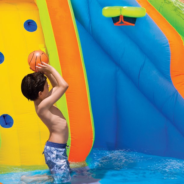 Banzai Adventure Club Outdoor Inflatable Water Park & Dual Slides, Ages 5 & Up, Unisex