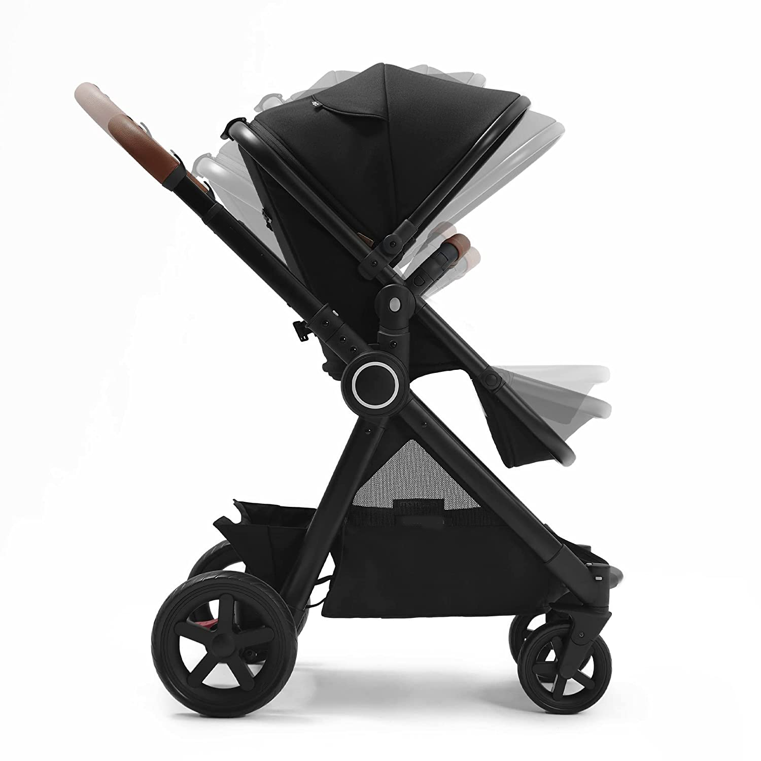 Baby Stroller with Removable Bassinet - Full-Size Baby Strollers for Comfortable Outings with Baby - Toddler Stroller with Reversible Stroller Seat - Smooth Glide Bassinet Stroller