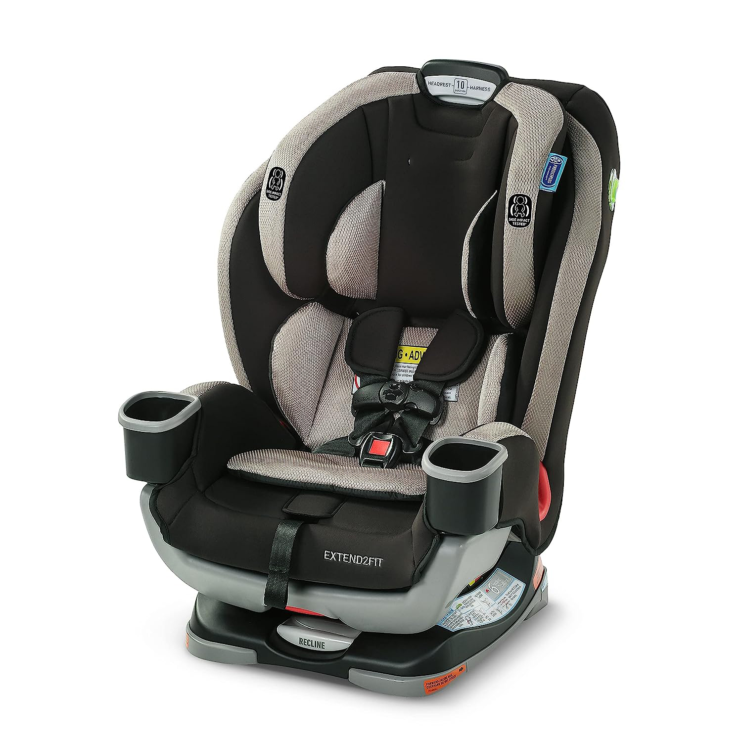Extend2Fit Convertible Car Seat, Ride Rear Facing Longer with Extend2Fit, Gotham