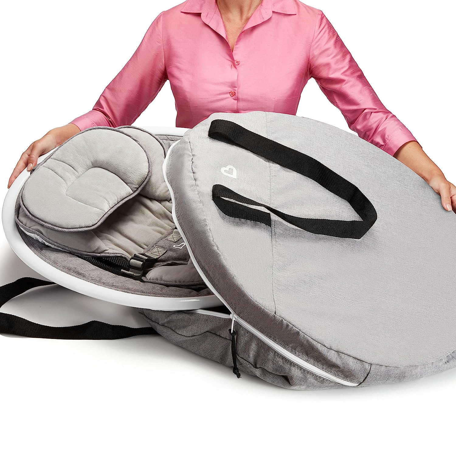 Bluetooth Enabled Lightweight Baby Swing with Natural Sway in 5 Ranges of Motion, Includes Remote Control