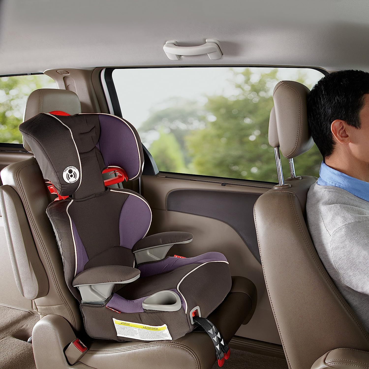 Affix Highback Booster Seat with Latch System, Atomic