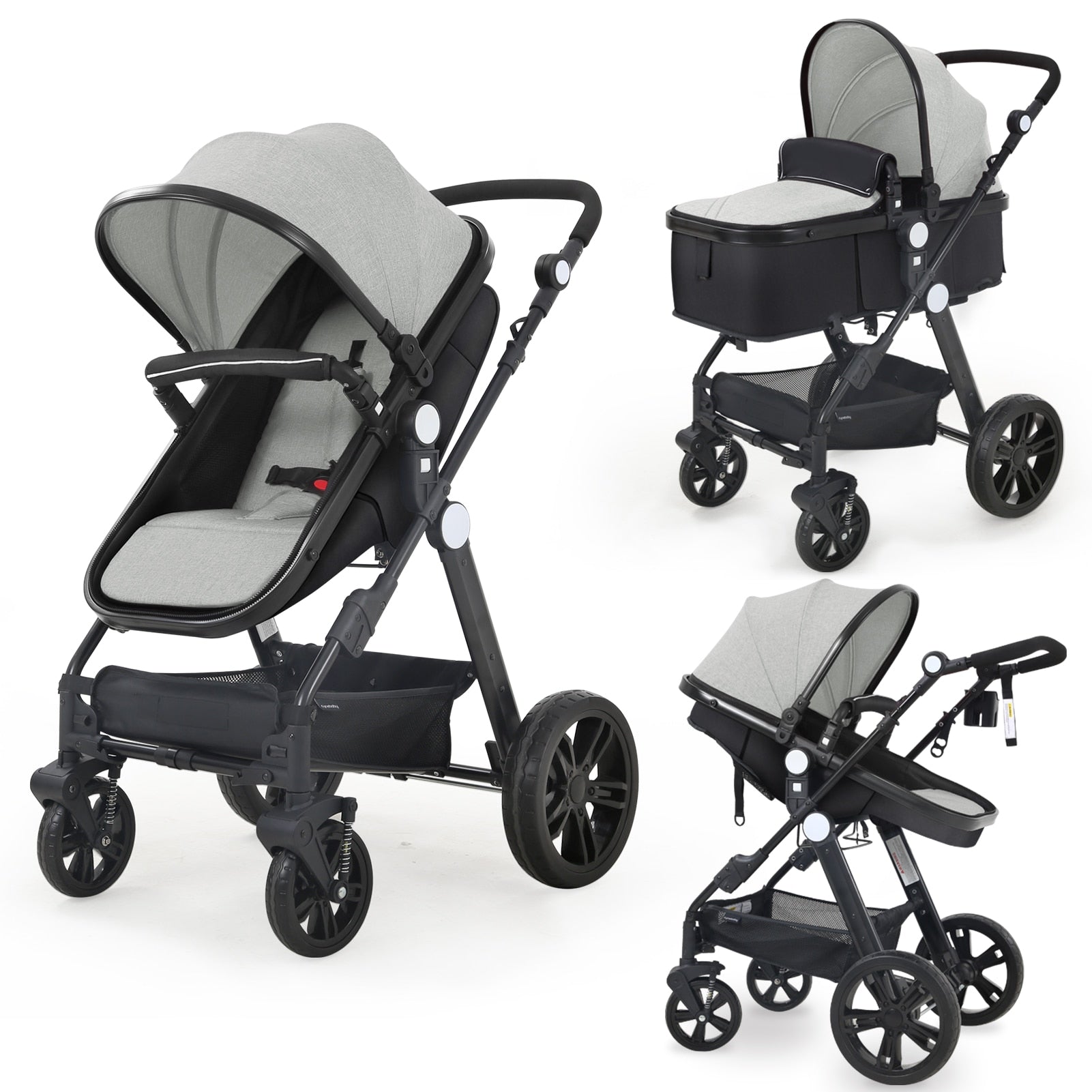 2023 Shockproof High View Pram Baby Stroller