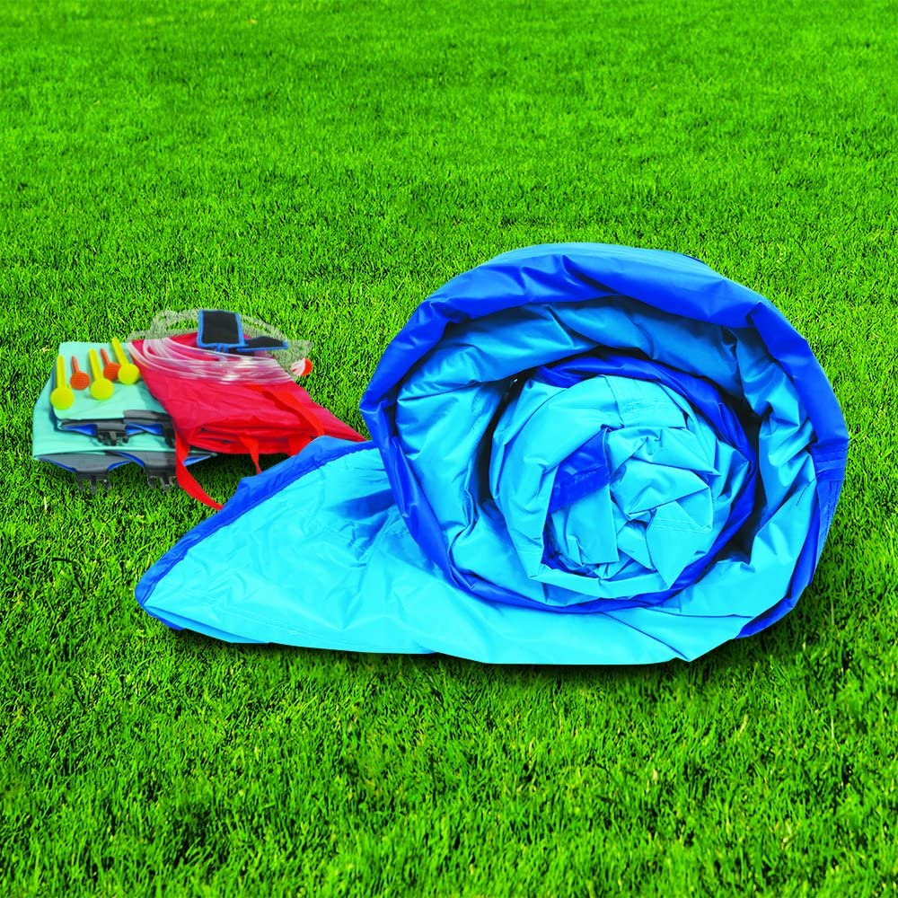 Inflatable Water Slide & Bounce House (Combo Pack) - Huge Heavy Duty Outdoor Kids Adventure Park Pool with Built in Sprinkler Wave and Slide PLUS Large BONUS 12x9 Bounce House - FREE Blower Included