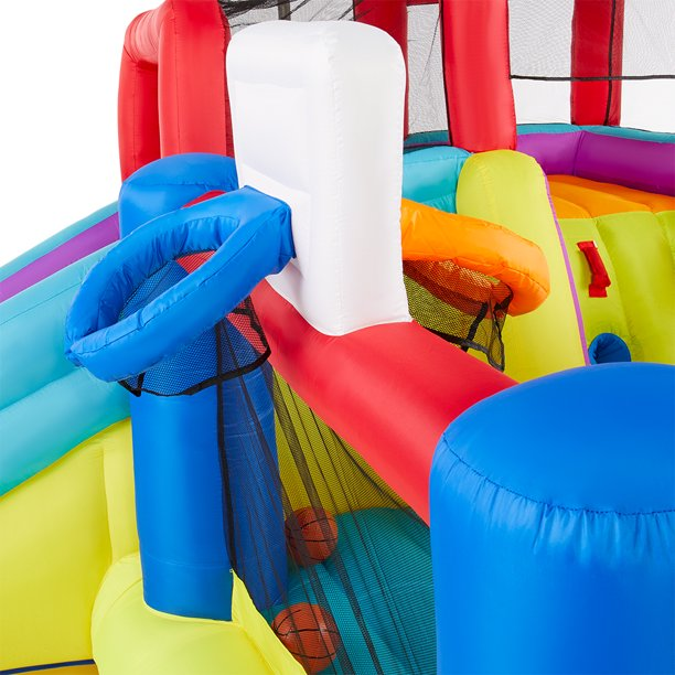 Banzai 2-in1 Slide & Bounce Ultimate Combo Pack Bouncer and Water Parks