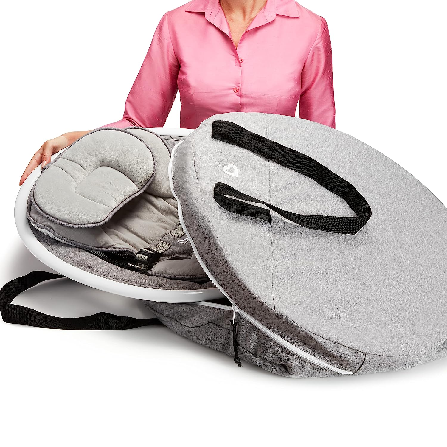 Bluetooth Enabled Lightweight Baby Swing with Natural Sway in 5 Ranges of Motion, Includes Remote Control