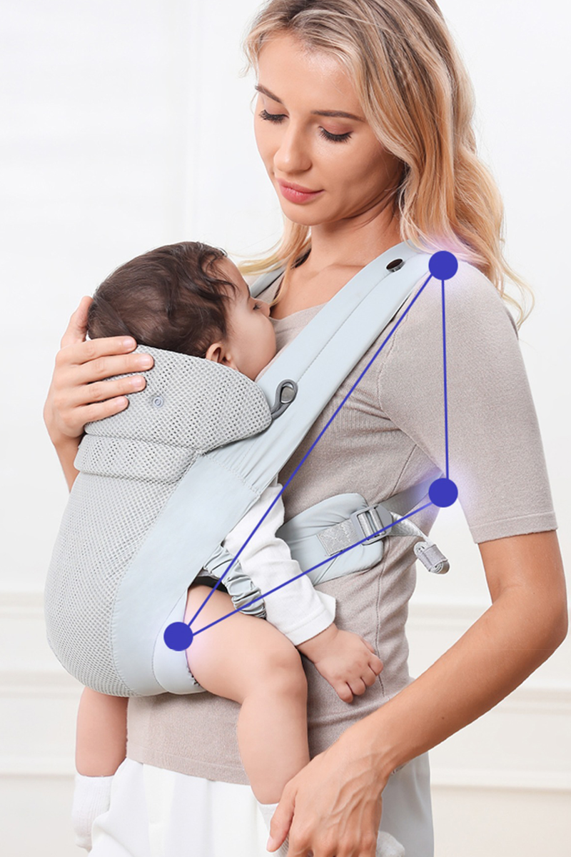 Baby Carrier Newborn to Toddler - All Positions Baby Body Carrier, Baby Carrier Backpack & Baby Front Carrier with Adjustable Seat, Ergonomic Baby Holder Carrier 7-35 lbs (Navy)