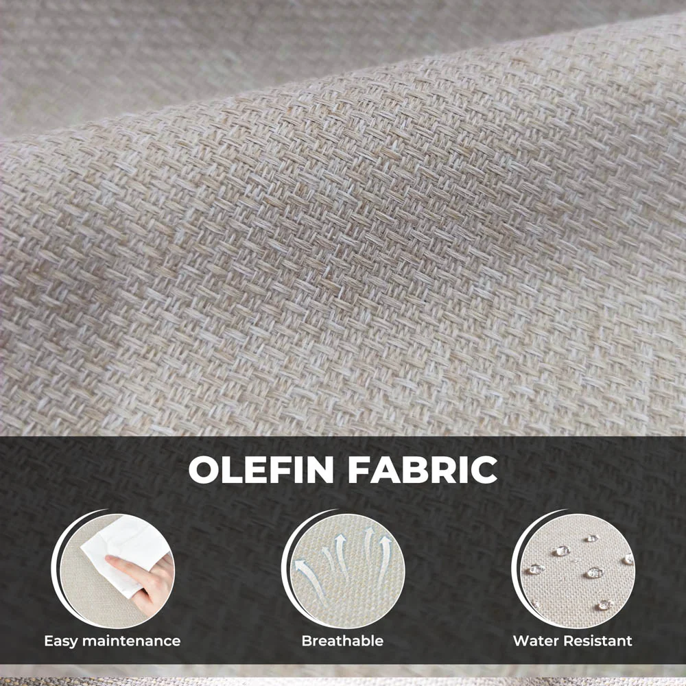 Ovios New Rimaru Series Patio Furniture Set  7-Piece include Swivel Chairs Set Partially Assembled