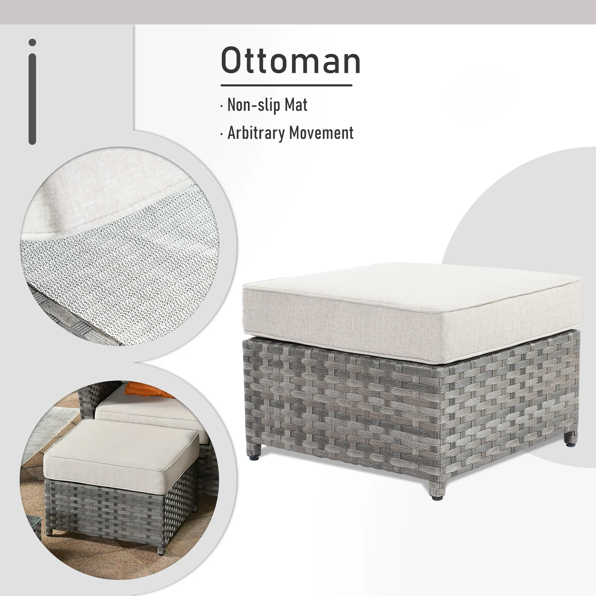 Ovios Patio Furniture Set 13-Piece include 42