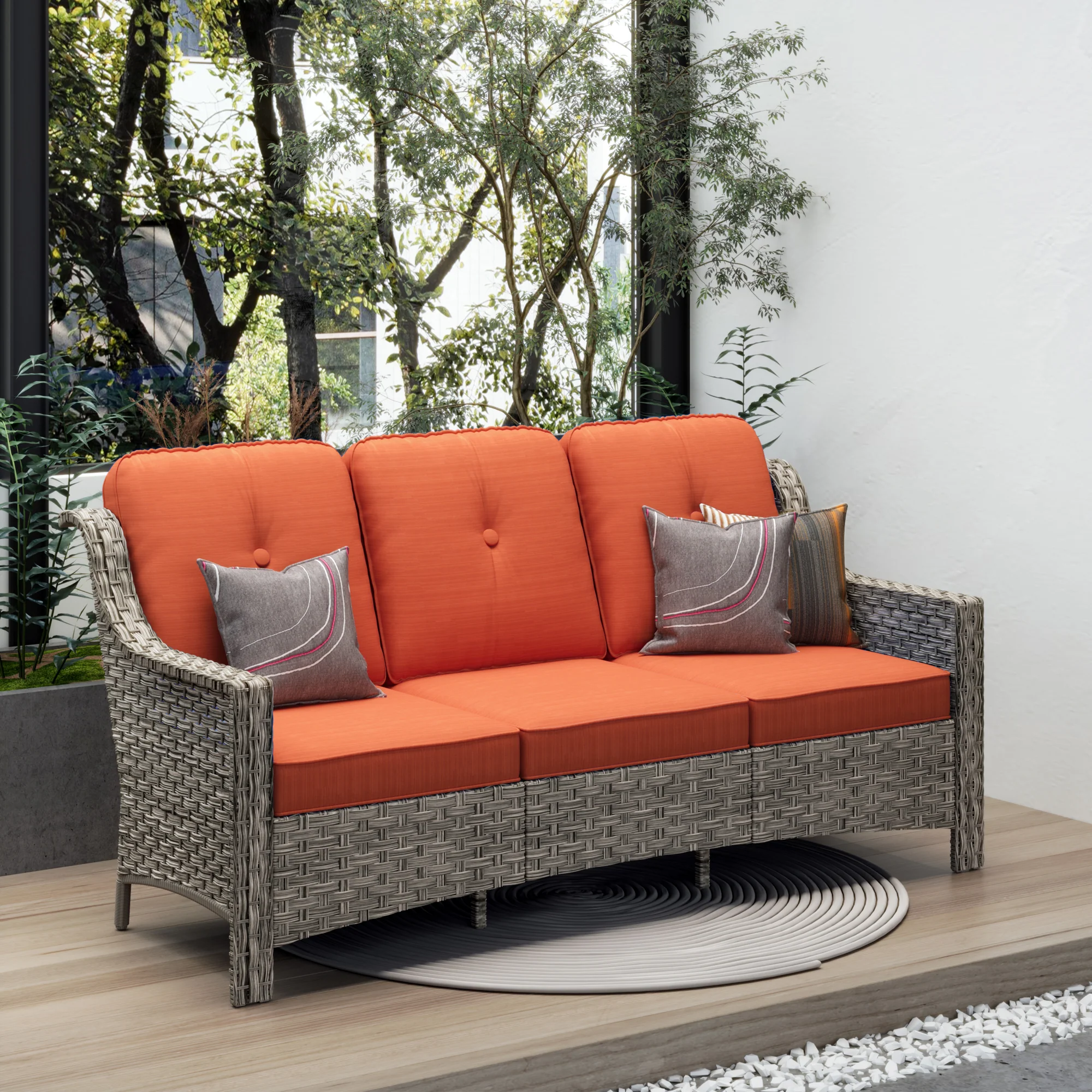 Ovios Outdoor 3-Seat Sofa PAD Series