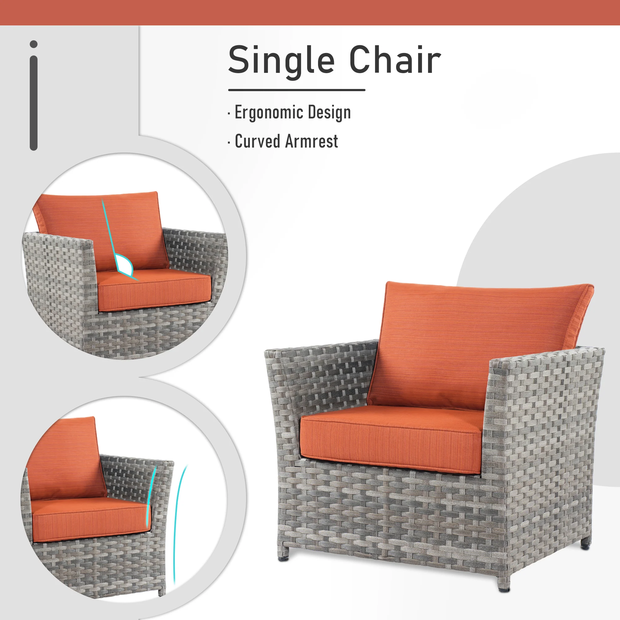 Ovios Patio Furniture Set 13-Piece include 42