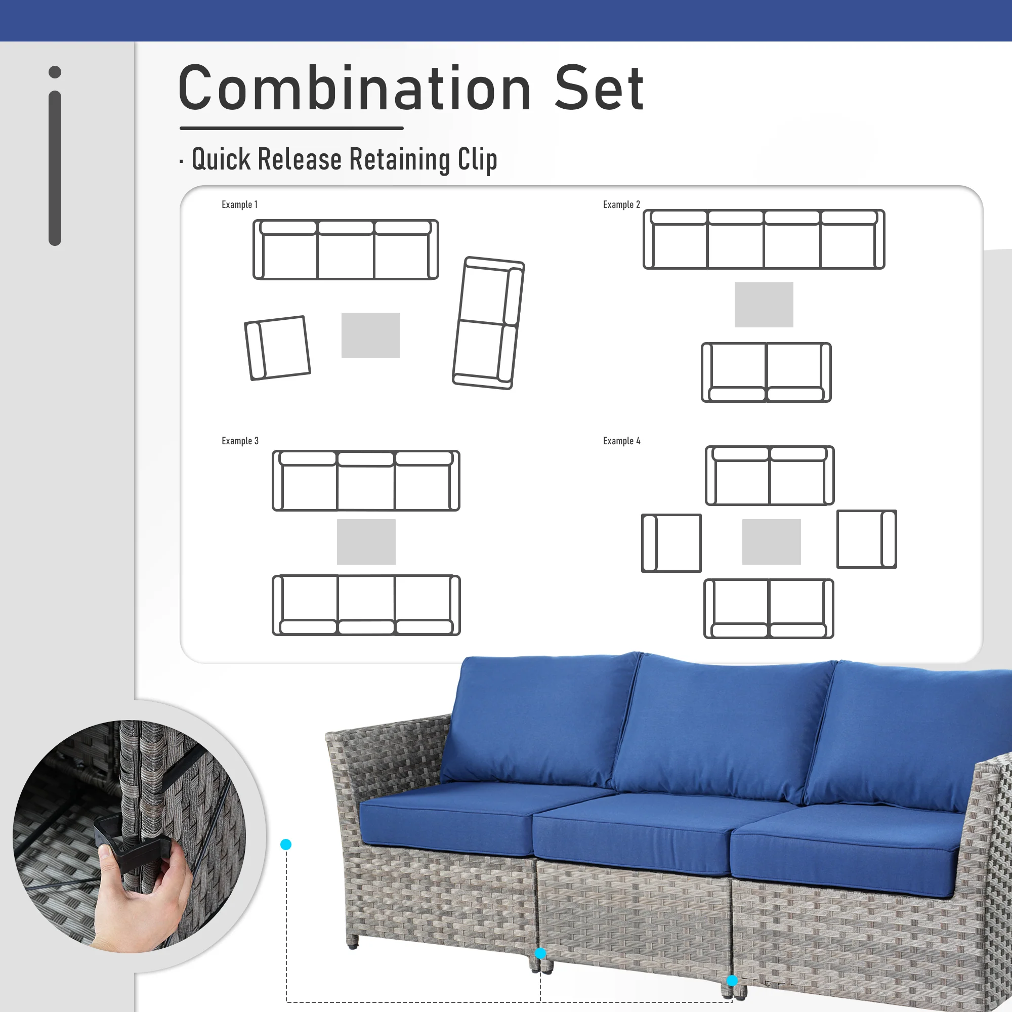 Ovios Patio Furniture Set 13-Piece include 42