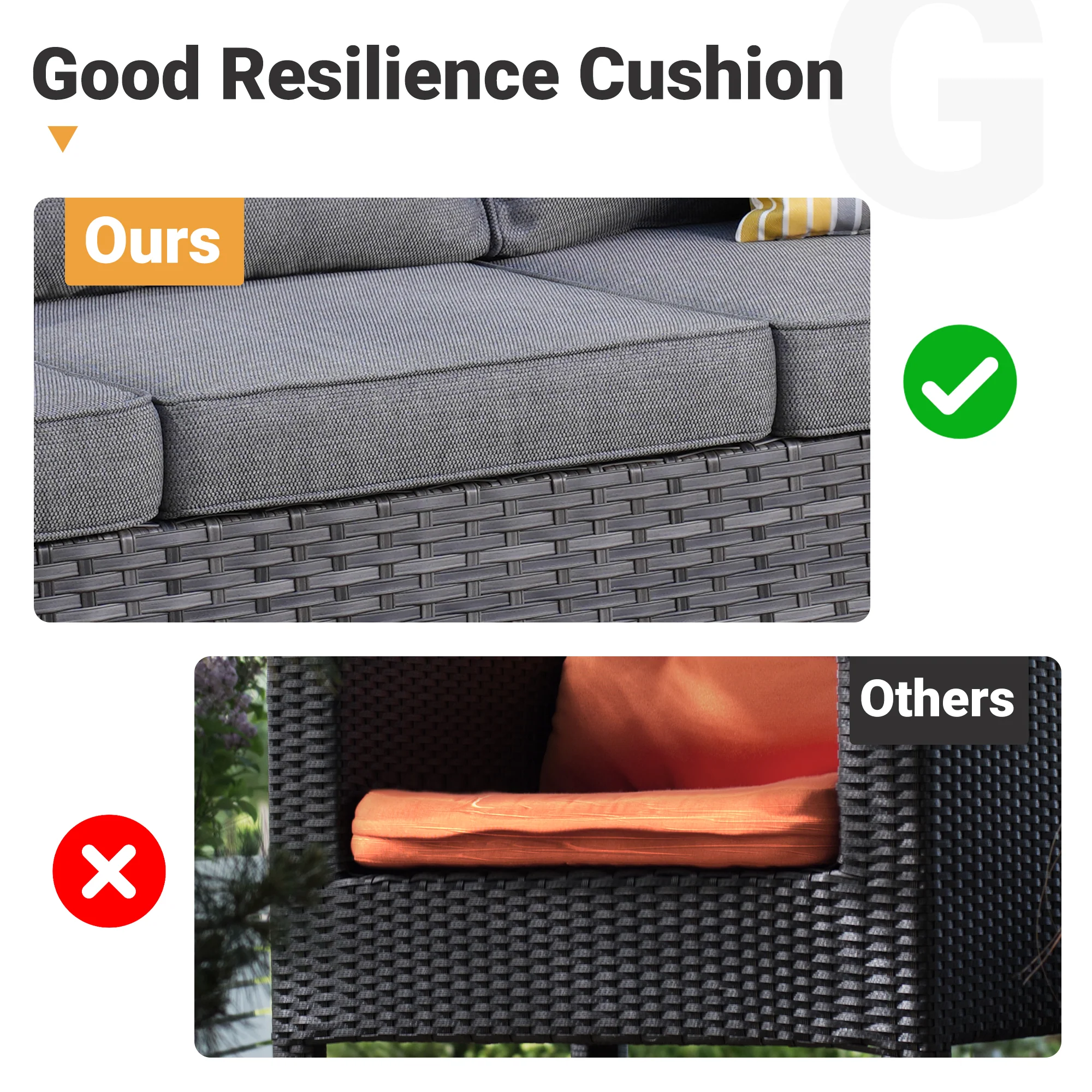 Ovios Patio Conversation Set 6-Piece with 30'' Fire Pit Table and Vultros Set