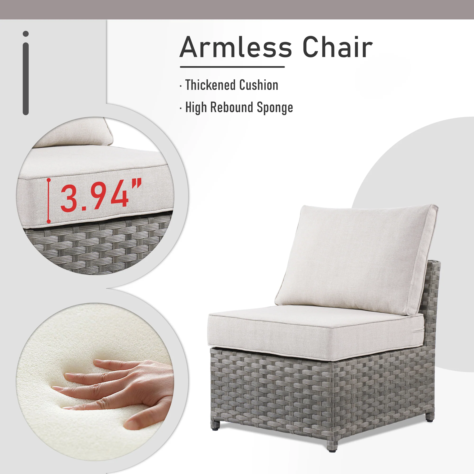 Ovios Patio Furniture Set 13-Piece include 42