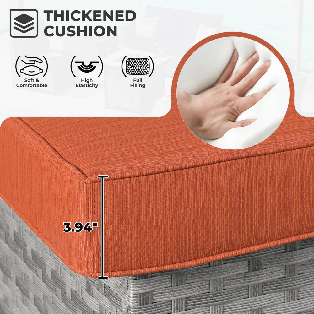 Ovios New Rimaru Series Patio Furniture Set 13-Piece include 42