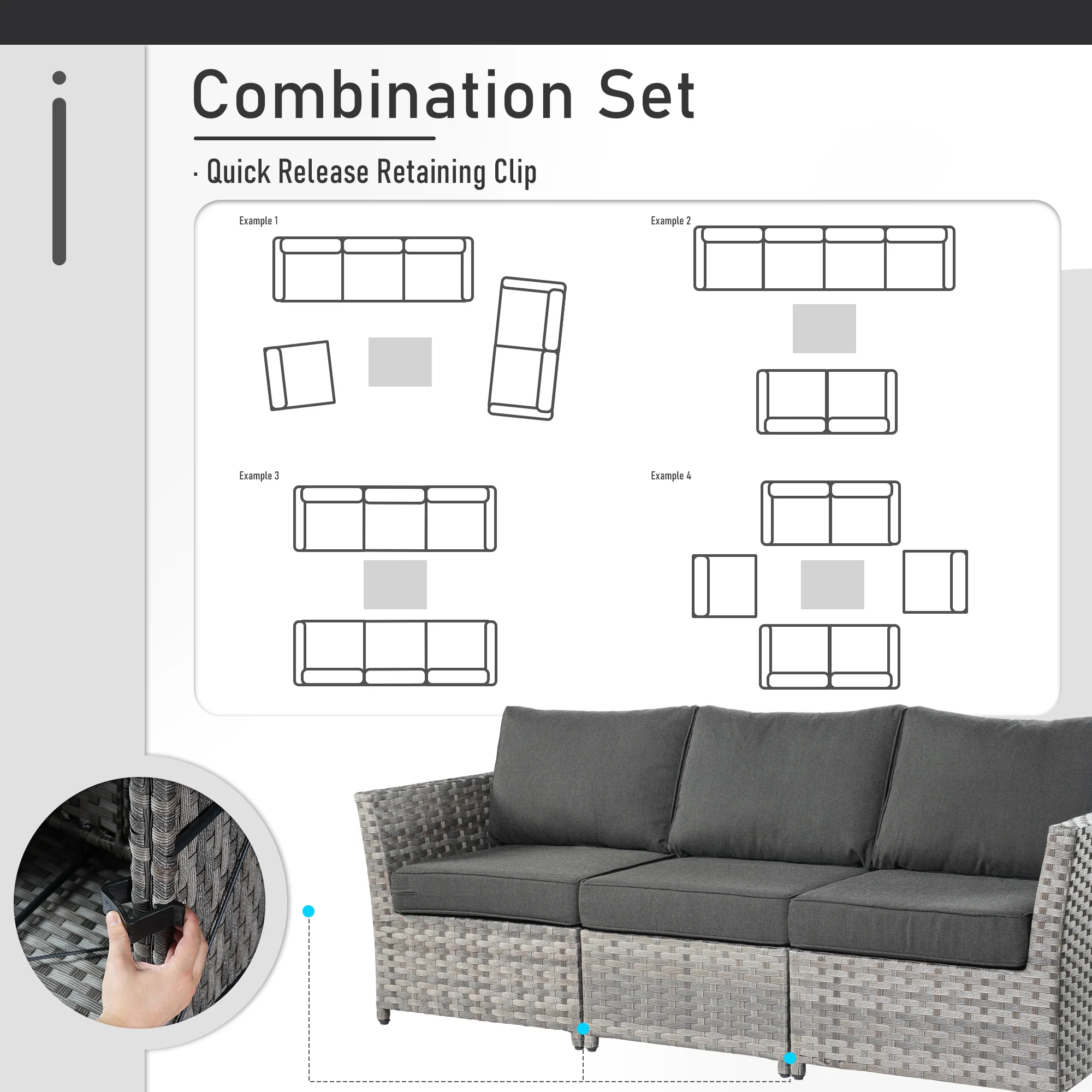 Ovios Patio Furniture Set 13-Piece include 42