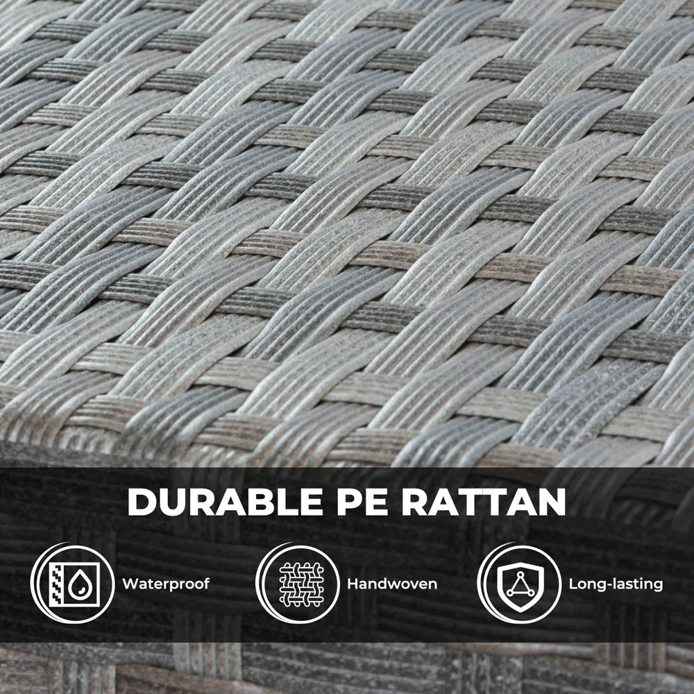 Ovios New Rimaru Series Patio Furniture Set 15-Piece include Swivel Chairs and 42