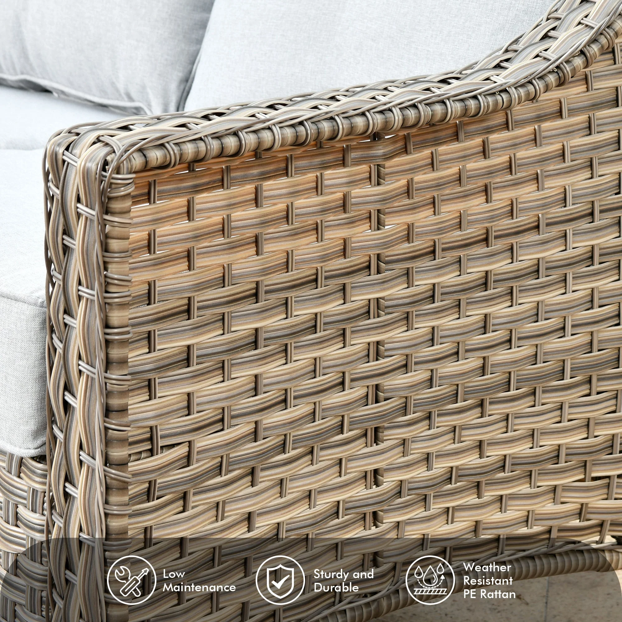 Ovios Conversation Set 5-Piece PAD Series include Rocking Chair & 47