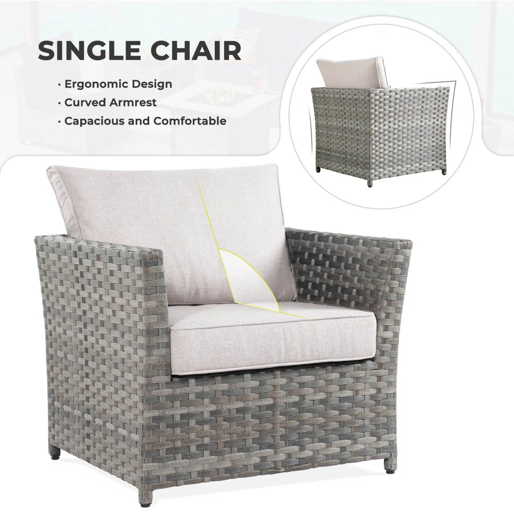 Ovios Patio Furniture Set New Rimaru 6-Piece, Fully Assembled