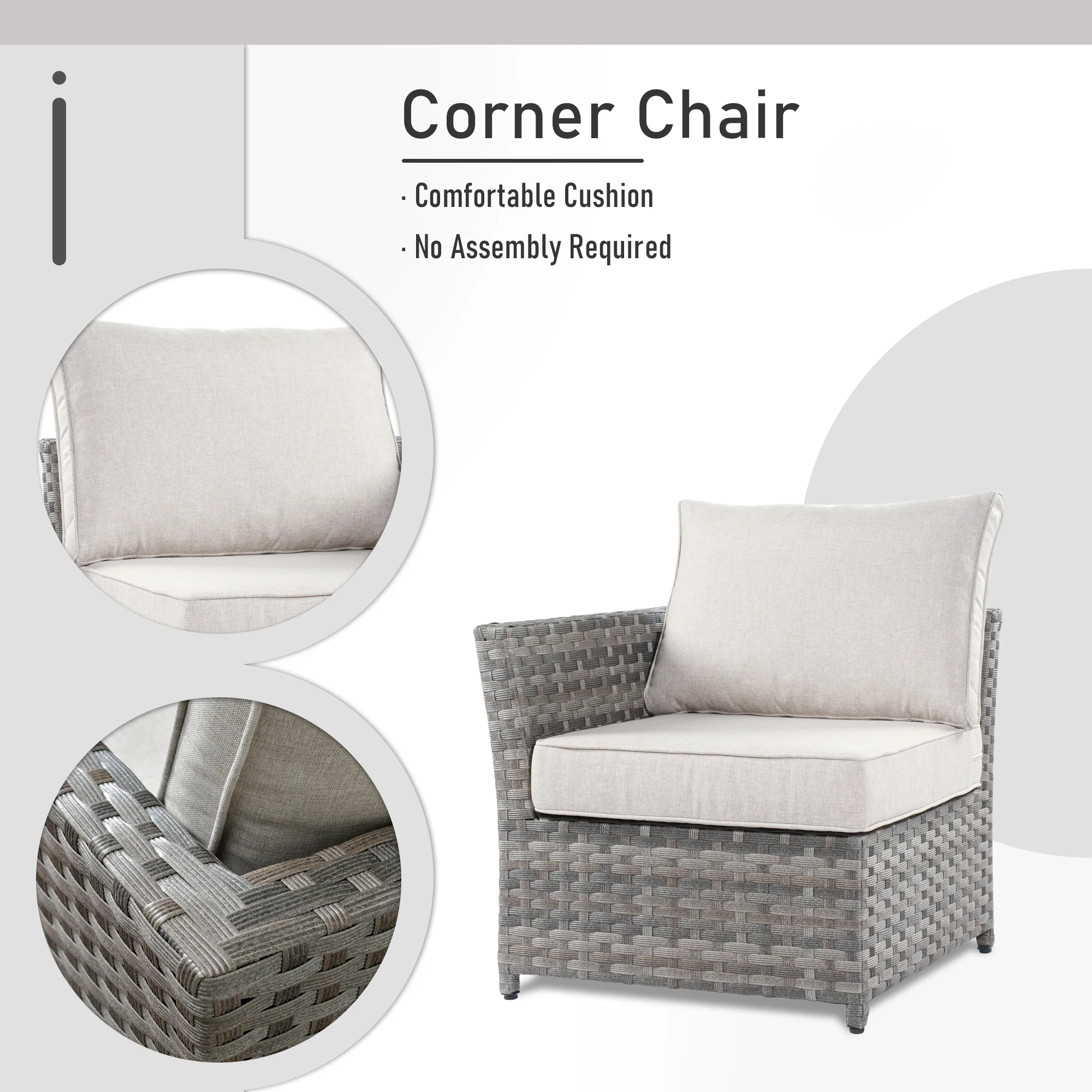 Ovios Patio Furniture Set 13-Piece include 42