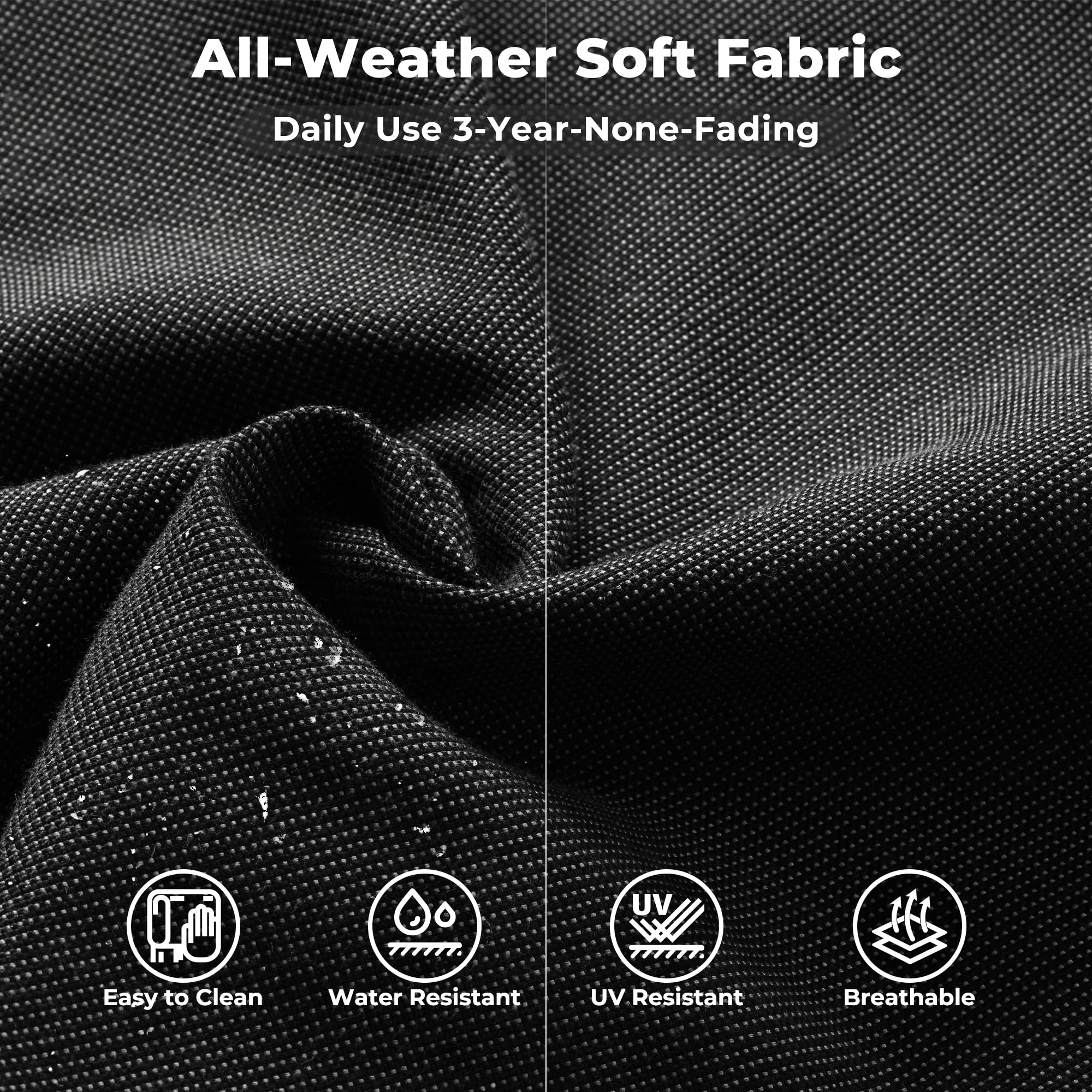 Ovios 12 Pieces Patio Conversation Set with 7.68'' Broad Handrails