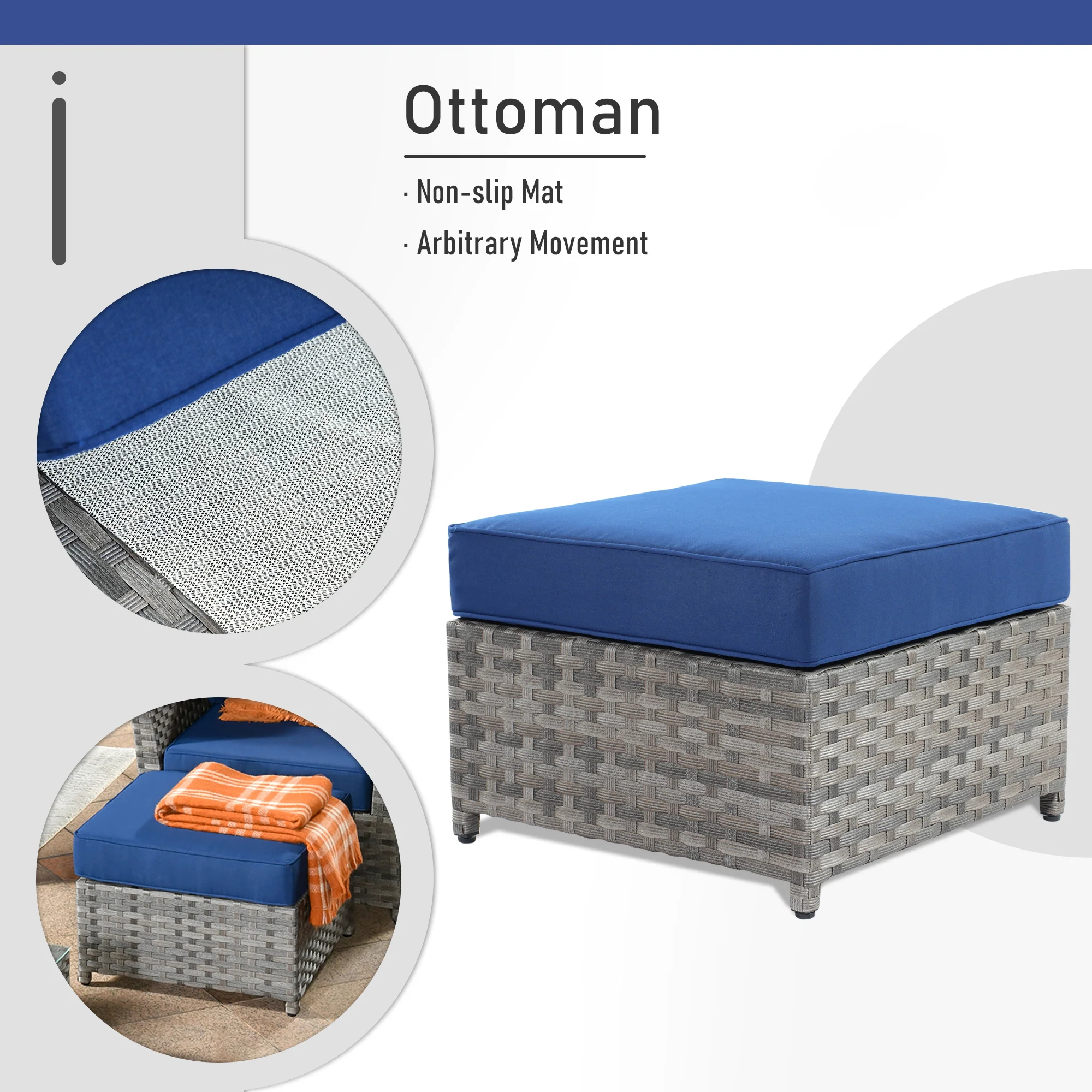 Ovios Patio Furniture Set 13-Piece include 42