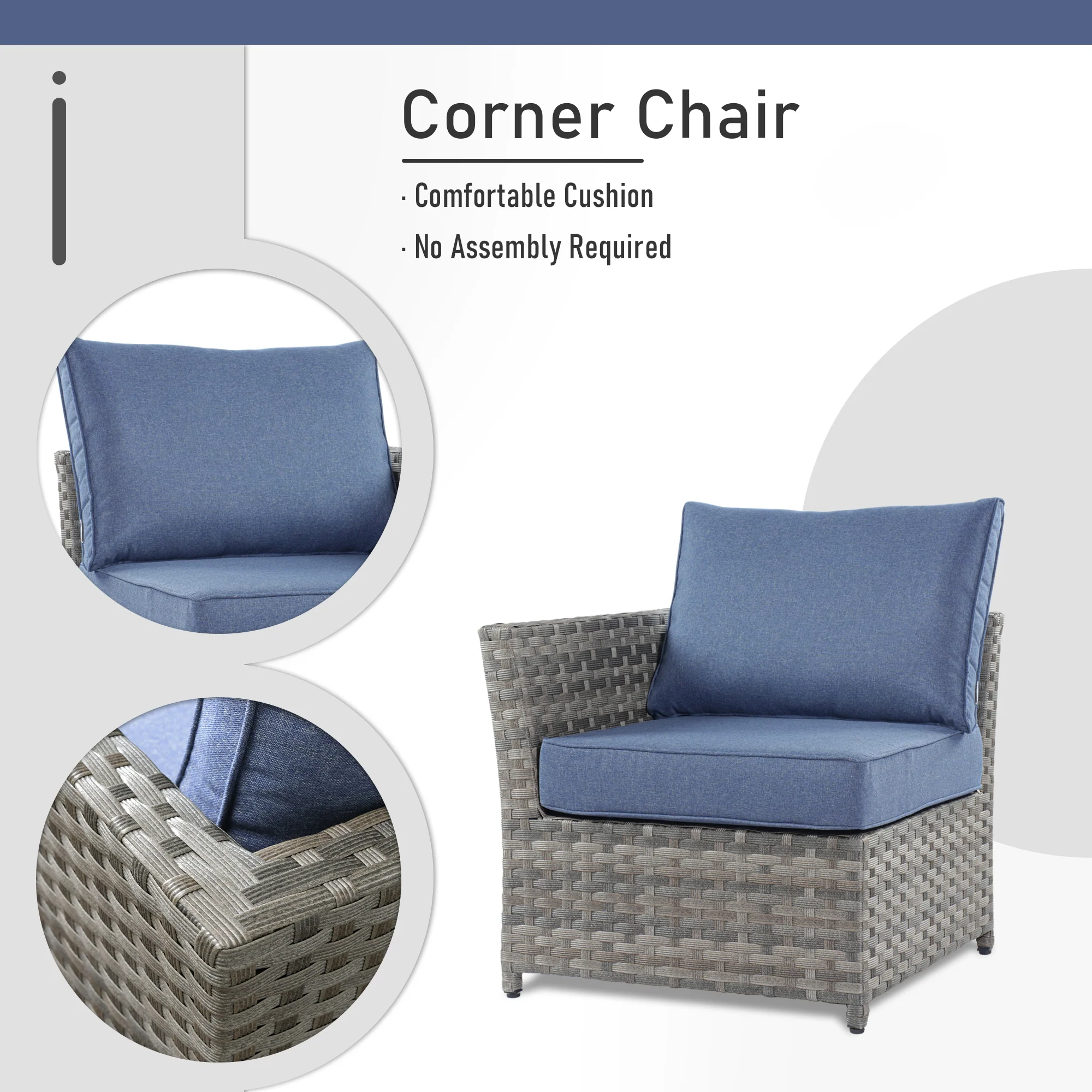 Ovios Patio Furniture Set 13-Piece include 42