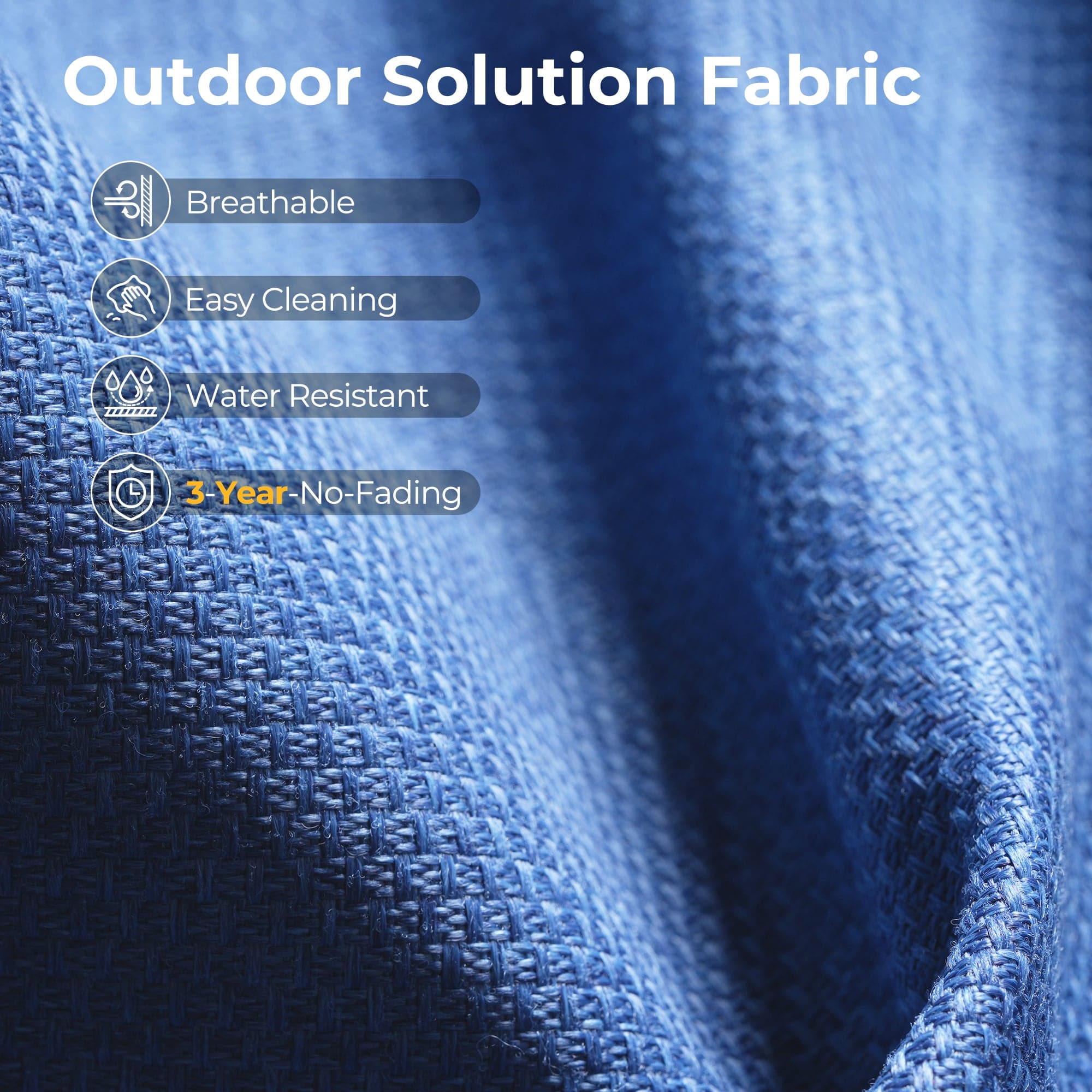 TBS Series - Sectional Patio Furniture Set 8-Piece, Included Swivel Chair