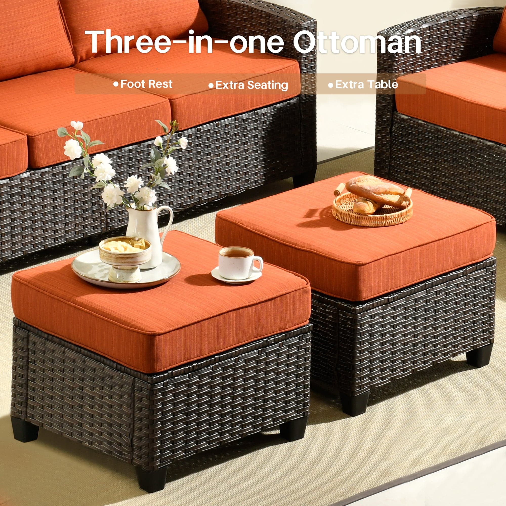 Ovios PRS Series Patio Conversation 5-Piece Set