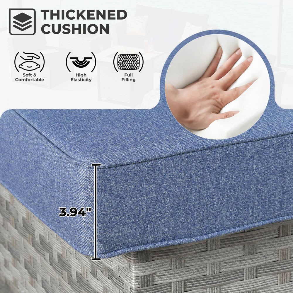 Ovios New Rimaru Series Patio Furniture Set 10-Piece include 42