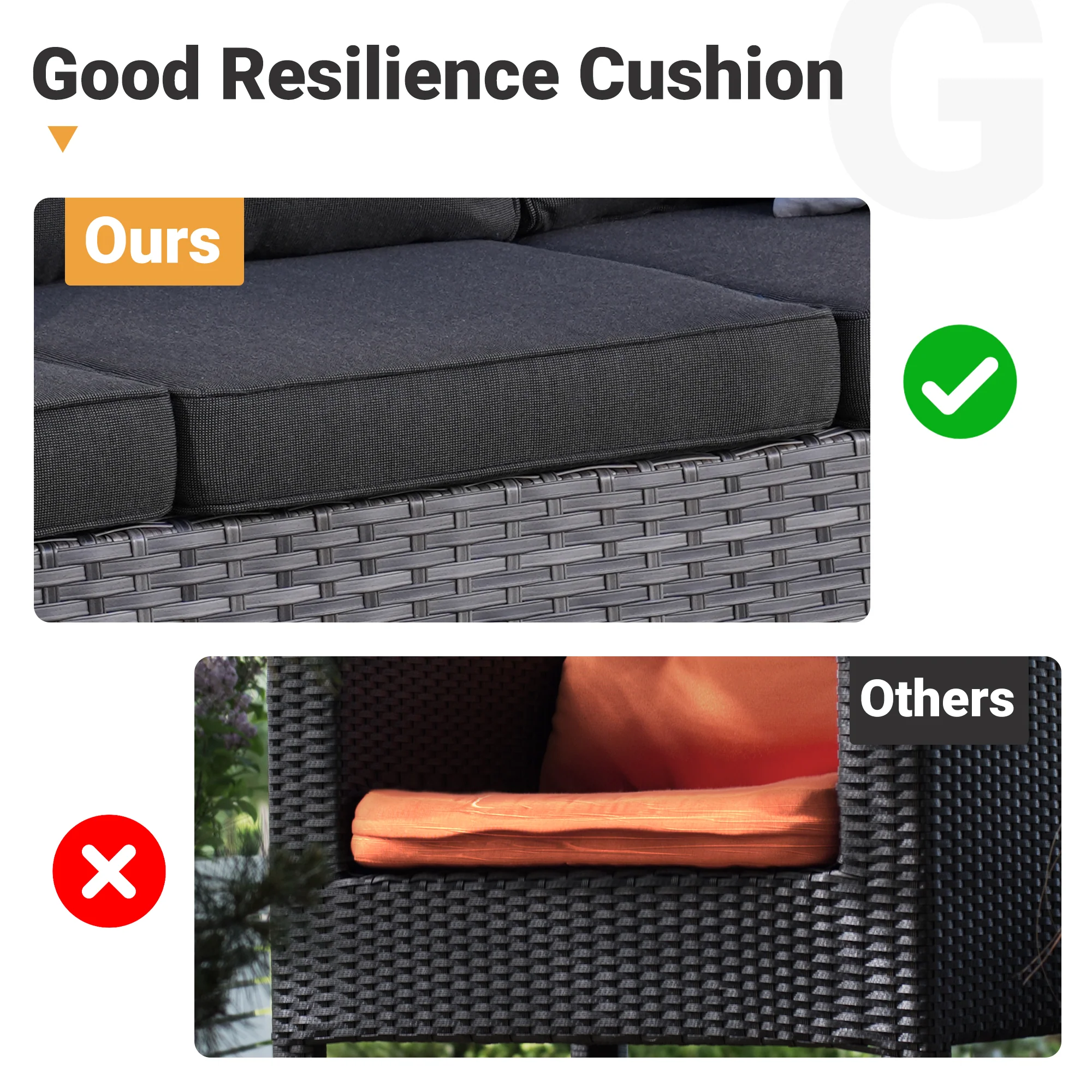 Ovios Patio Conversation Set 6-Piece with 30'' Fire Pit Table and Vultros Set