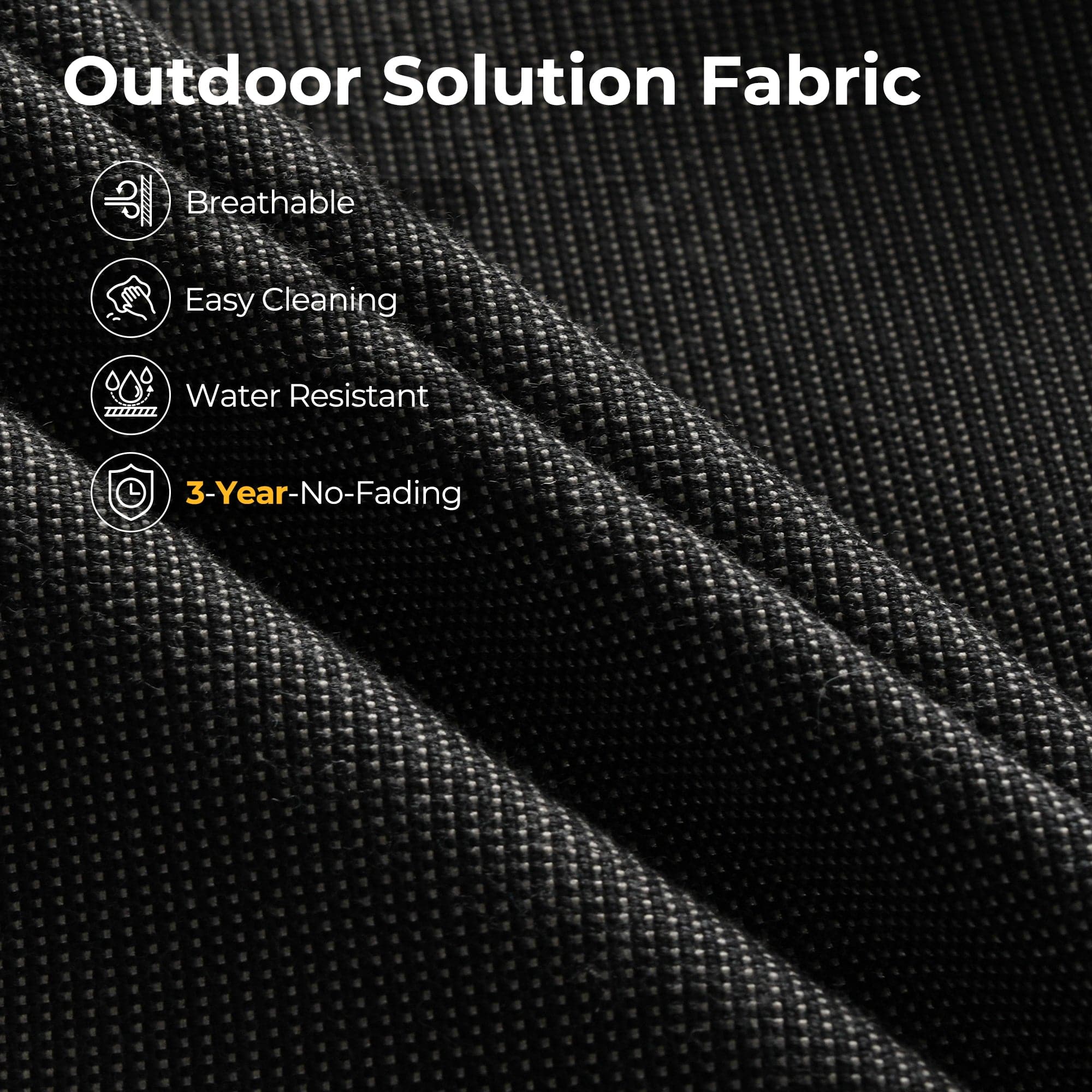 TBS Series - Sectional Patio Furniture Set 8-Piece, Included Swivel Chair