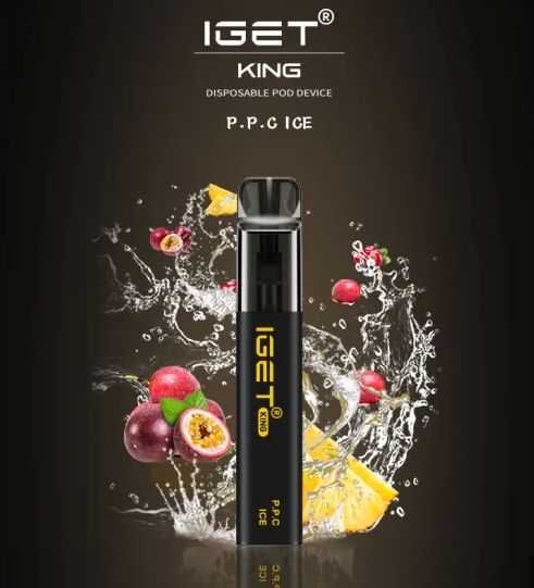 IGET KING P.P.C. PASSIONFRUIT PINEAPPLE CRANBERRY ICE – 2600 PUFFS