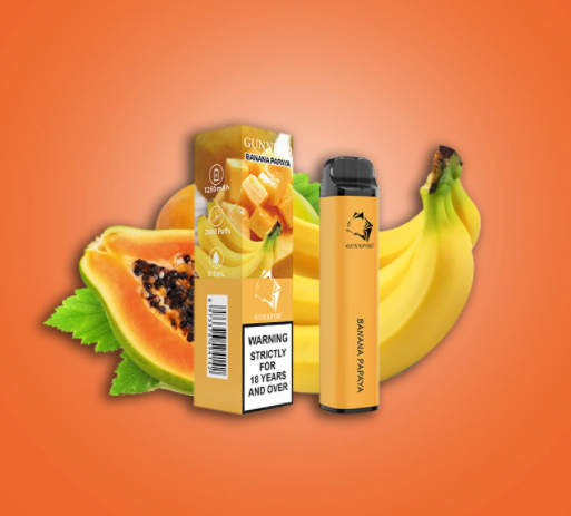 GUNNPOD BANANA PAPAYA – 2000 PUFFS