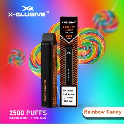 X-QLUSIVE RAINBOW CANDY – 2500 PUFFS